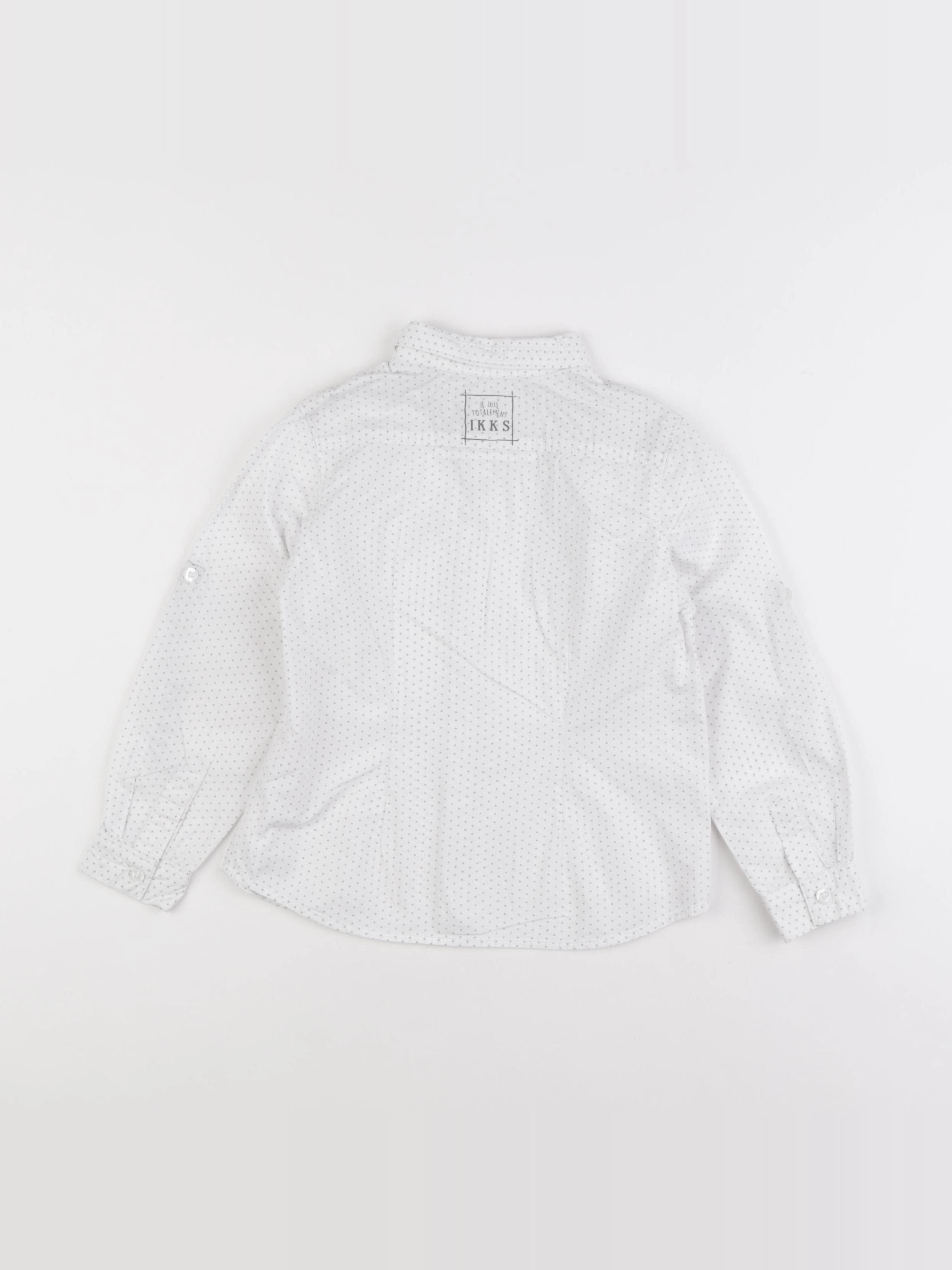 IKKS - chemise blanc, gris - 4 ans
