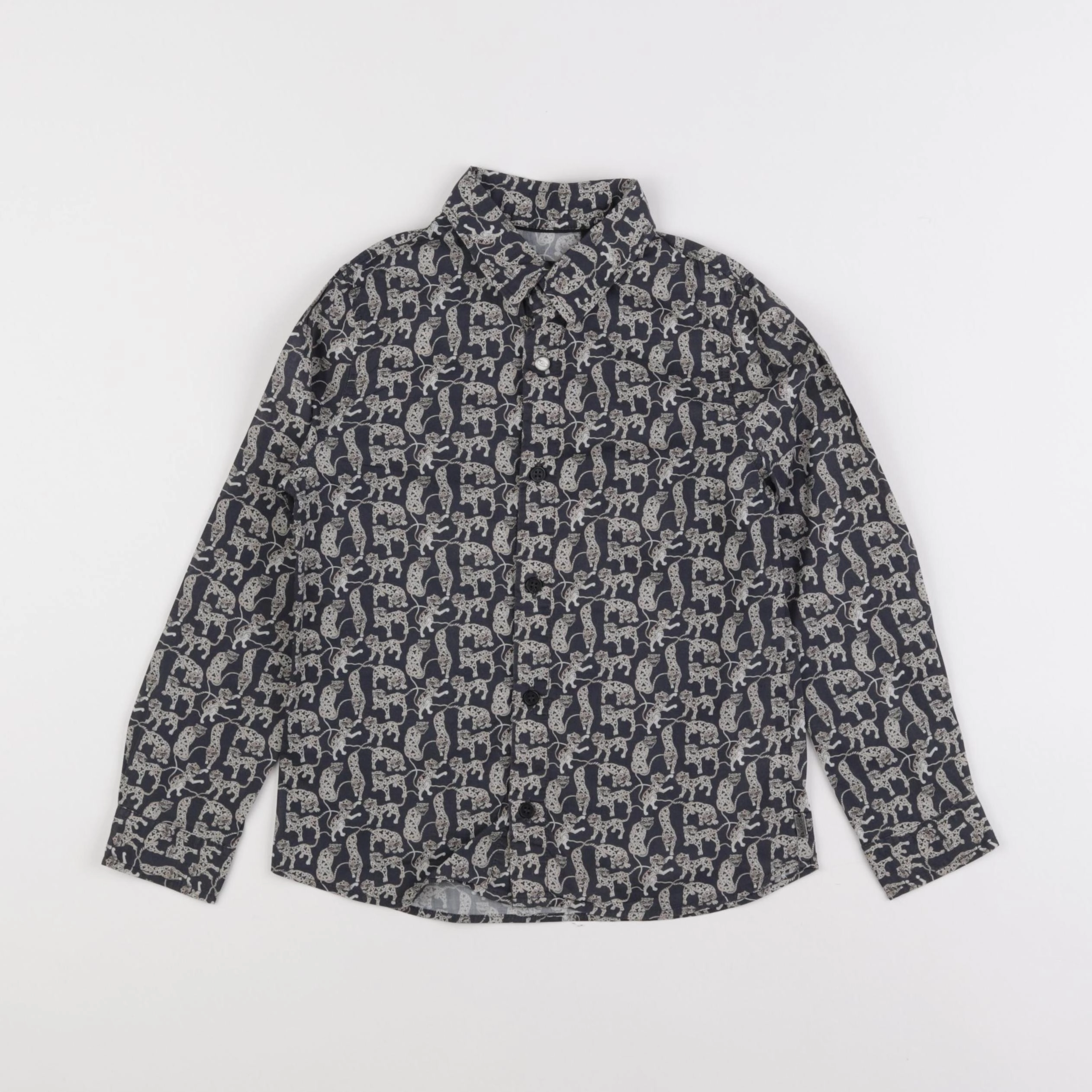 IKKS - chemise gris, beige - 5 ans