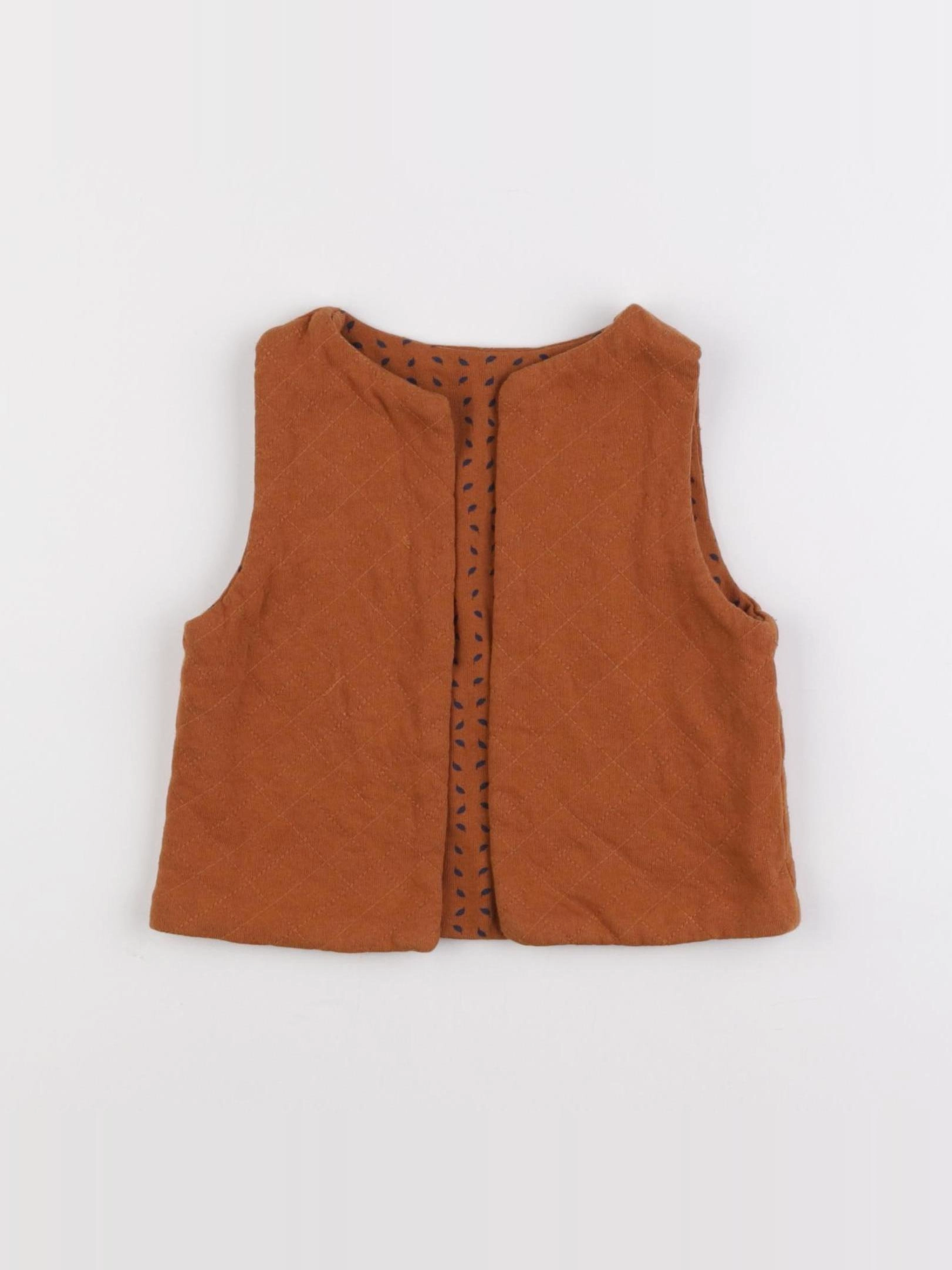 Lililotte - gilet marron - 12/18 mois