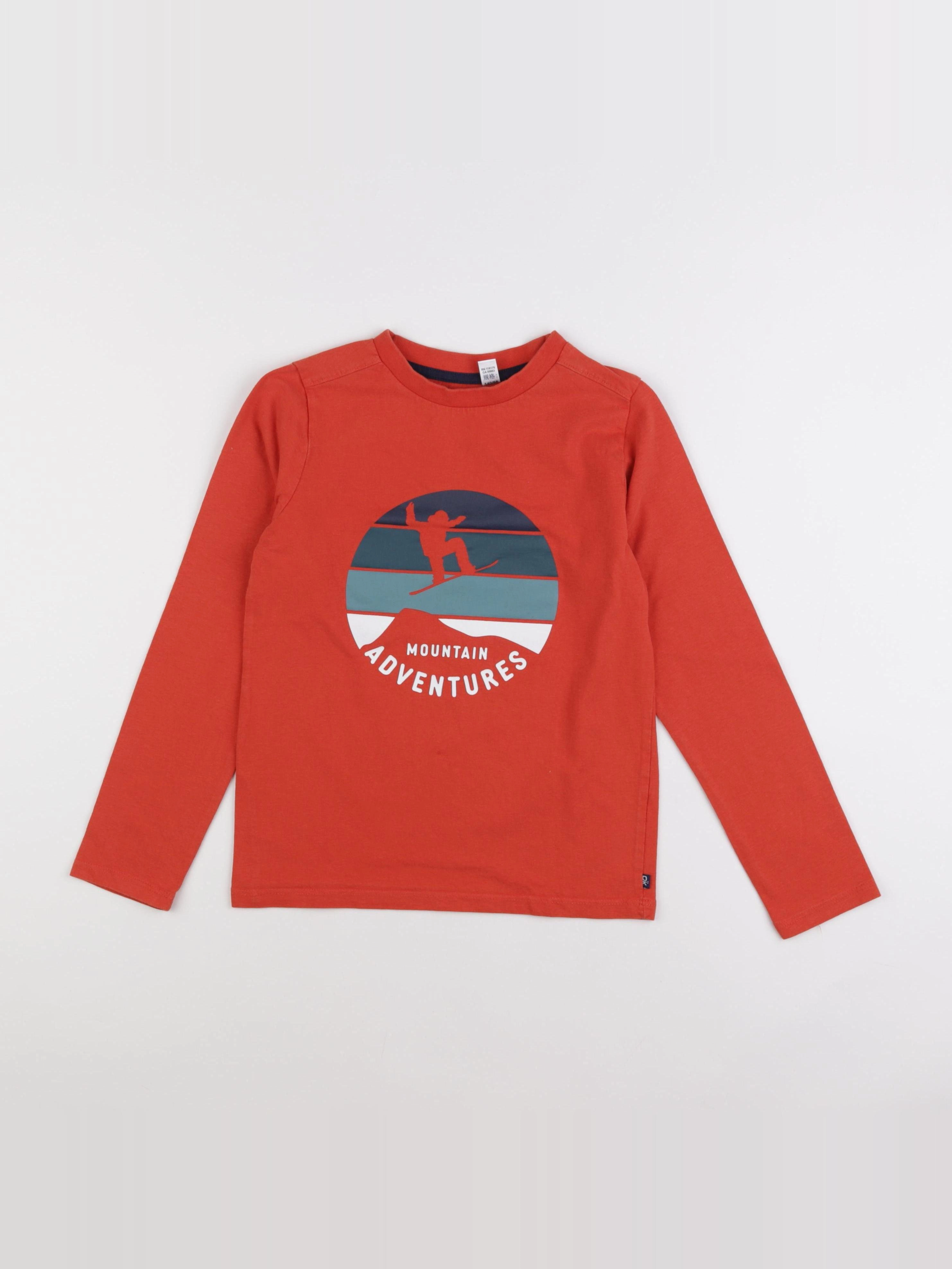 Okaidi - tee-shirt orange - 10 ans