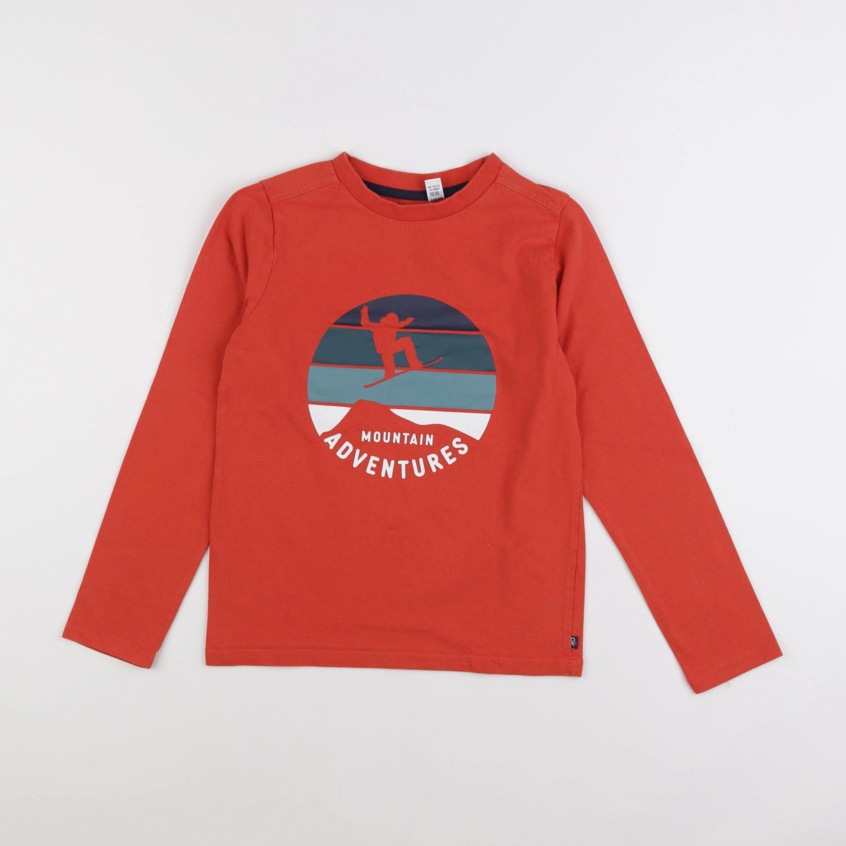 Okaidi - tee-shirt orange - 10 ans