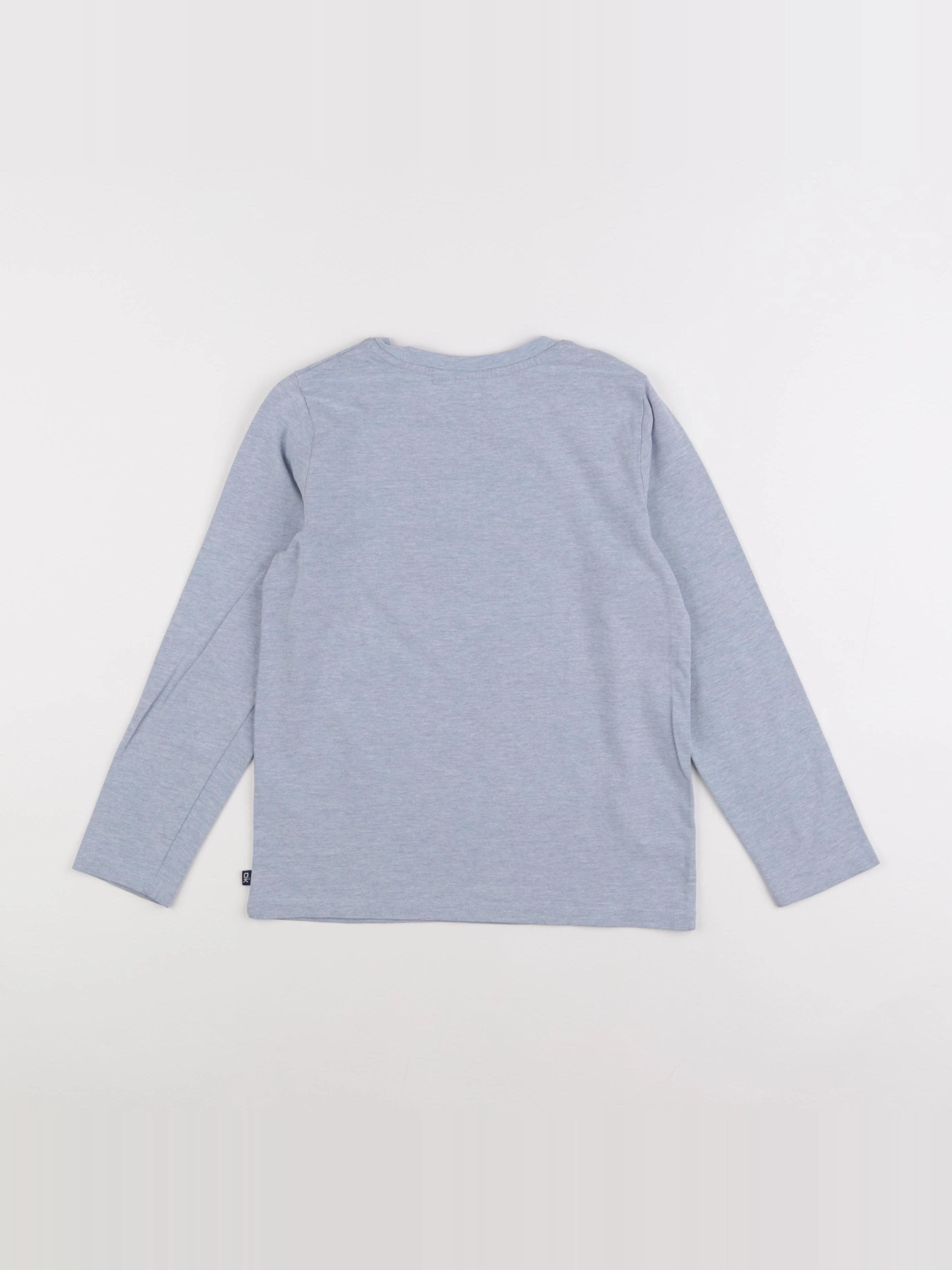 Okaidi - tee-shirt bleu - 8 ans