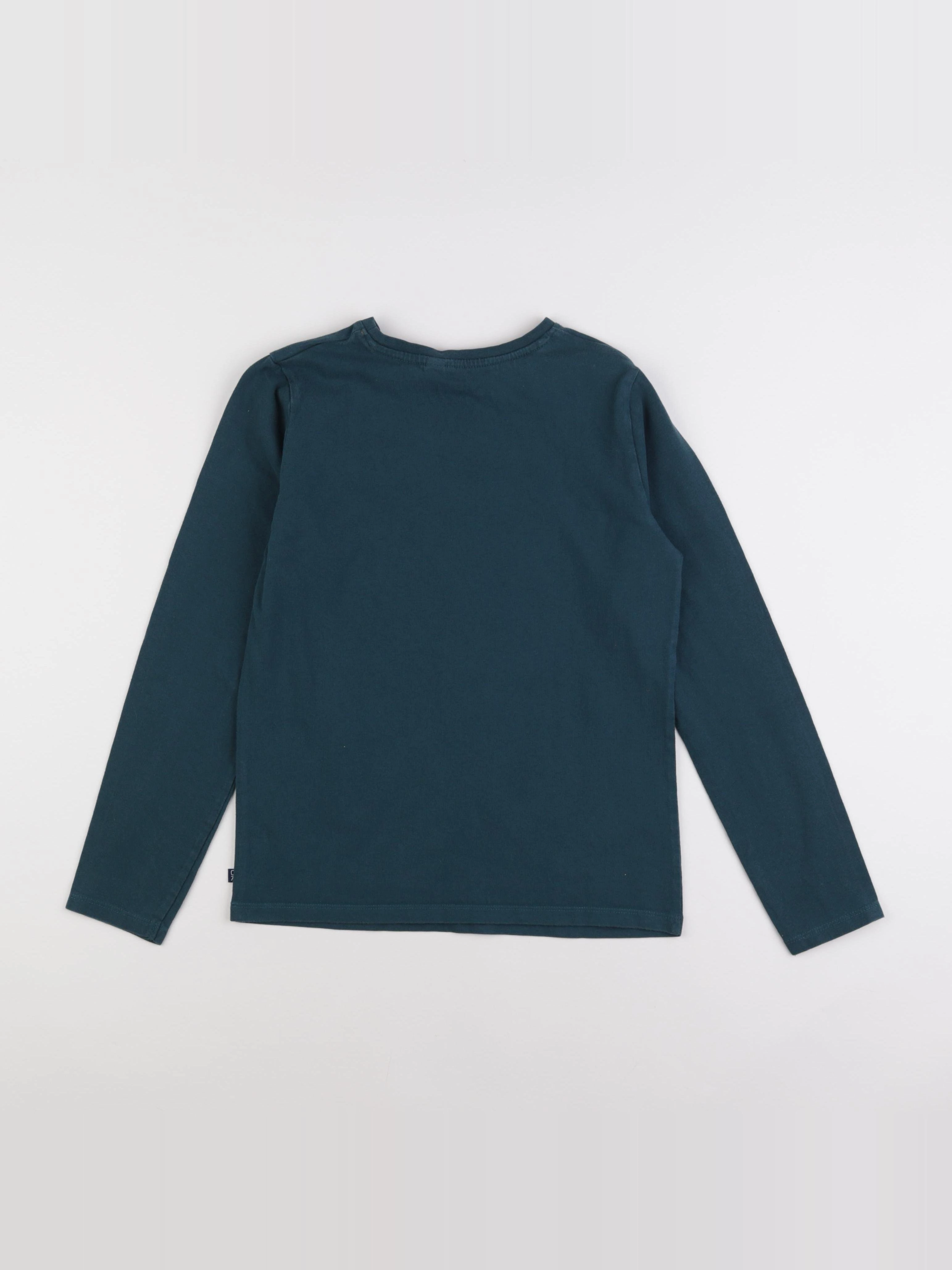 Okaidi - tee-shirt bleu, marron - 12 ans