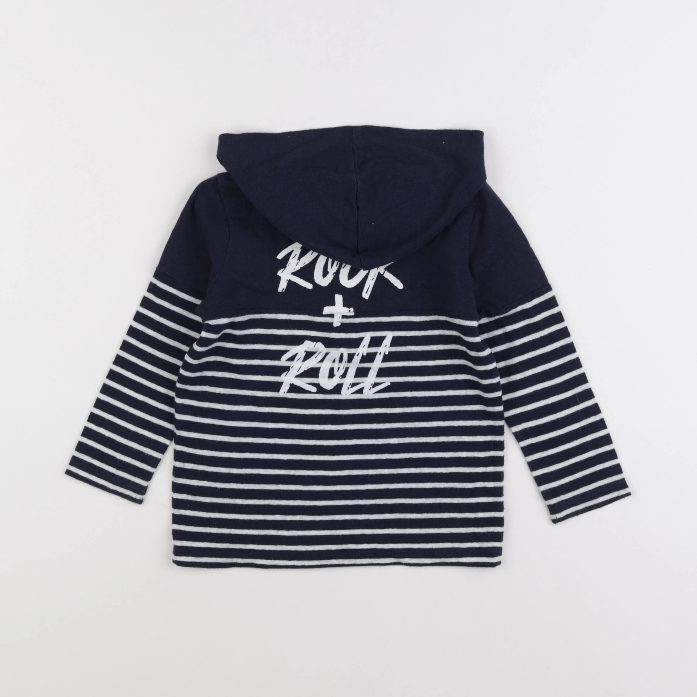 IKKS - tee-shirt bleu, blanc - 2 ans