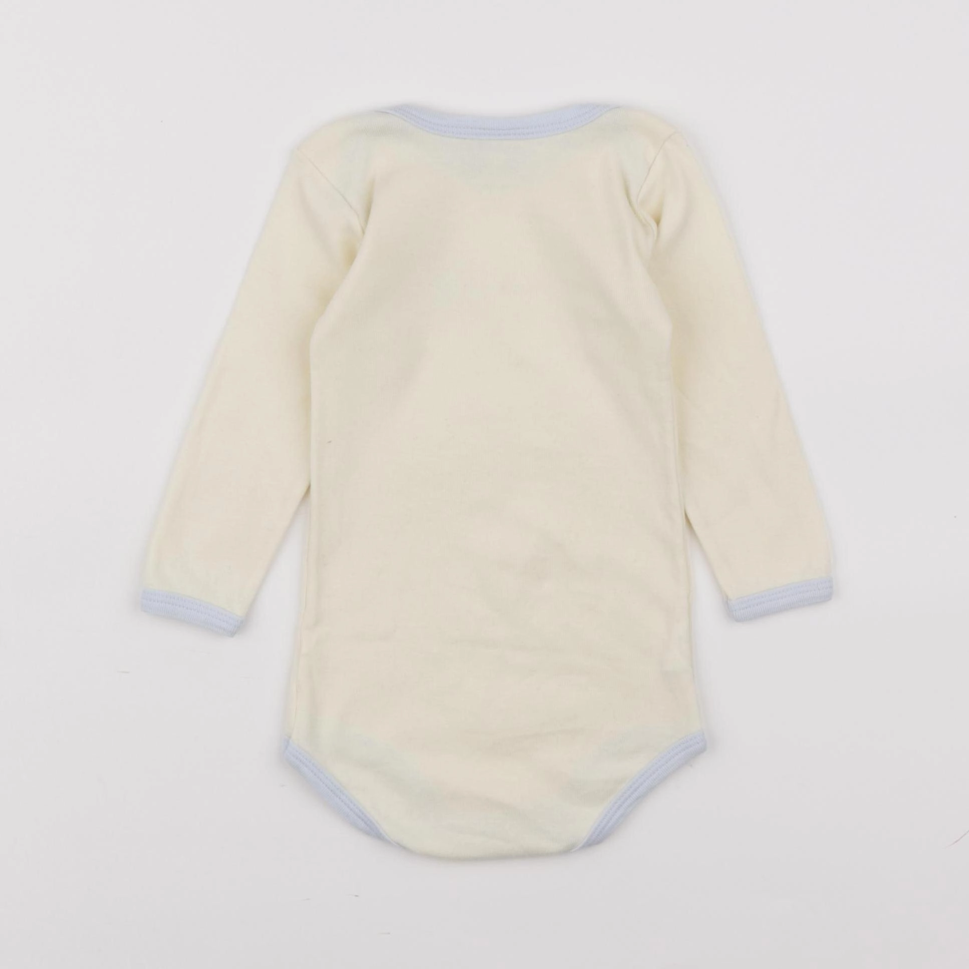 Petit Bateau - body bleu, jaune - 12 mois