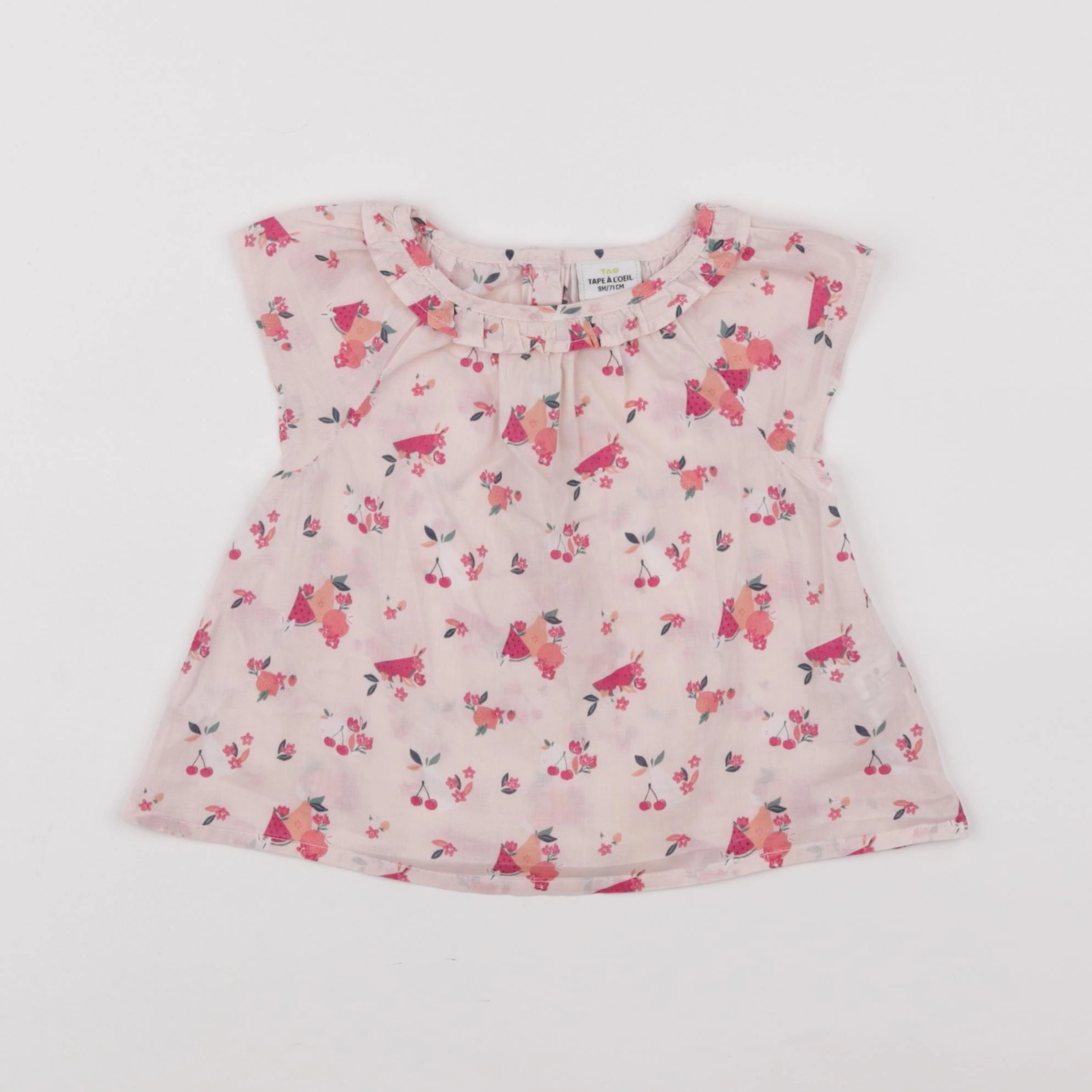Tape à l'oeil - blouse rose - 9 mois