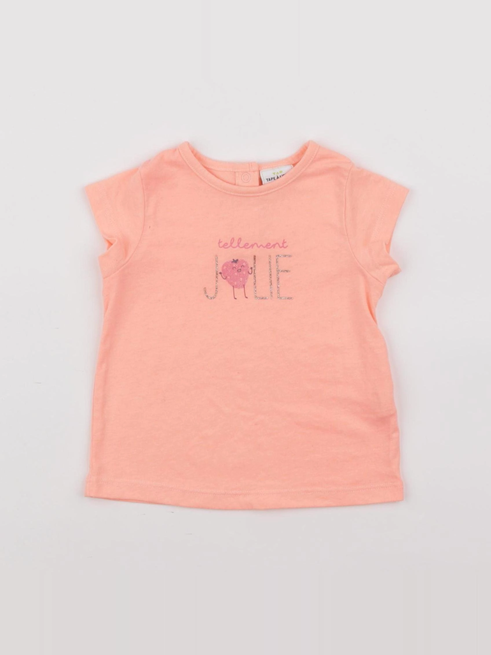 Tape à l'oeil - tee-shirt rose - 9 mois