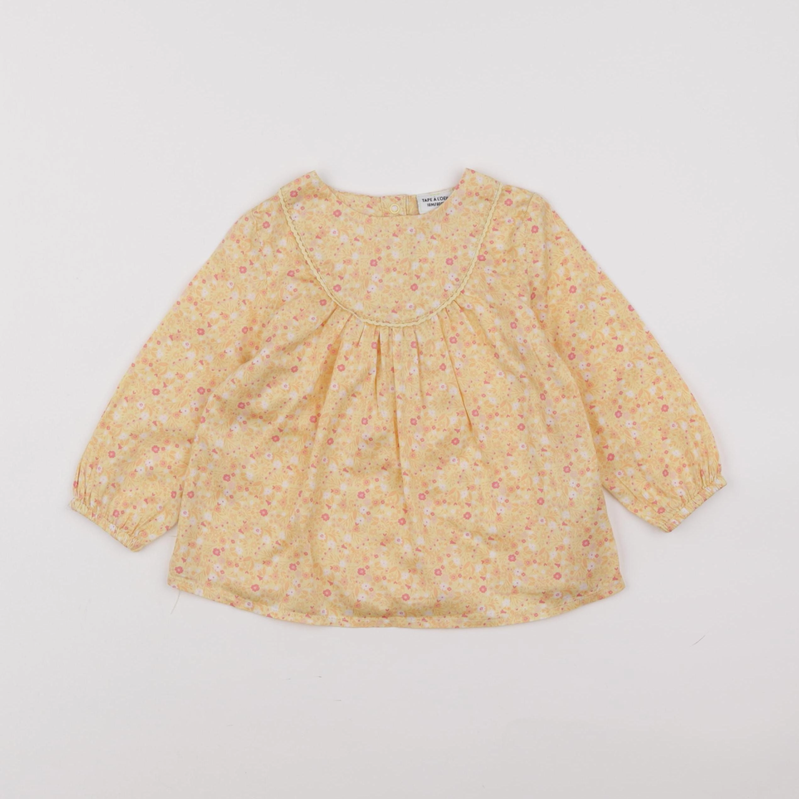 Tape à l'oeil - blouse orange, jaune - 18 mois