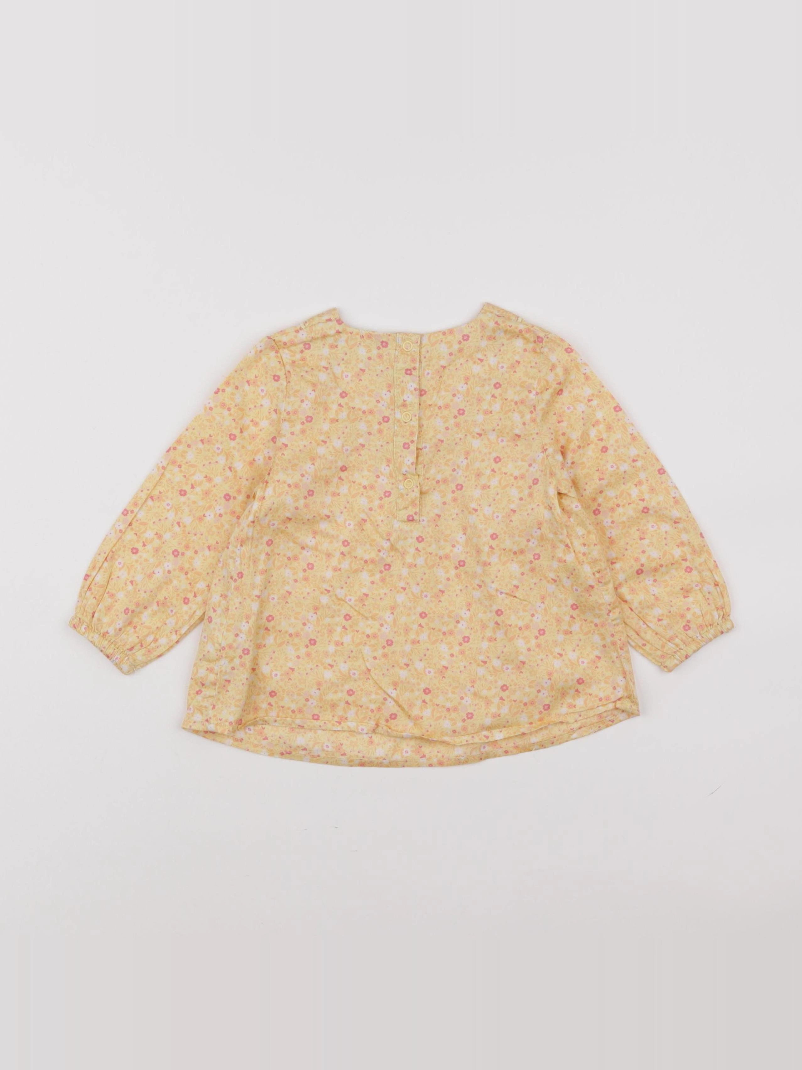 Tape à l'oeil - blouse orange, jaune - 18 mois