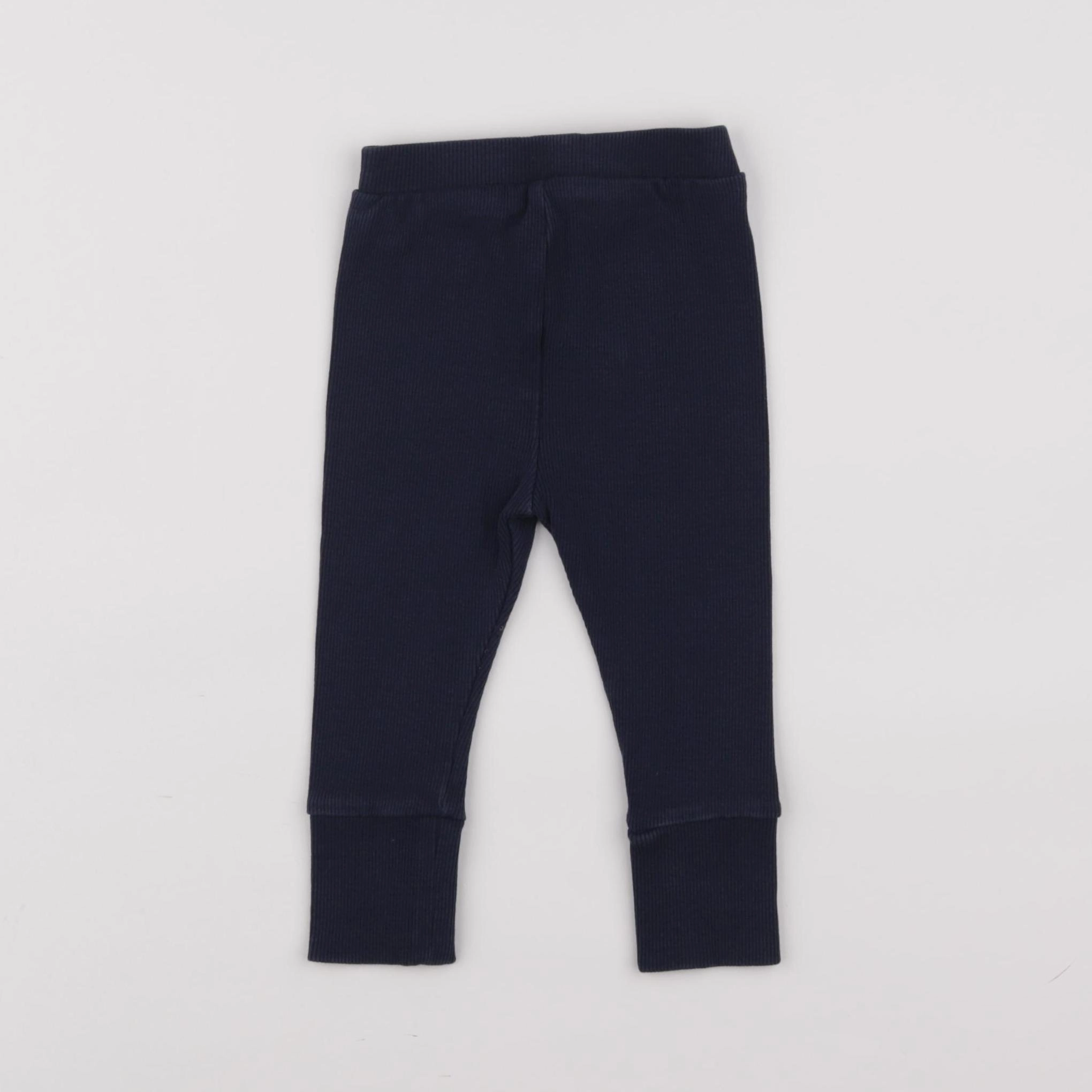 Vertbaudet - legging bleu - 12 mois