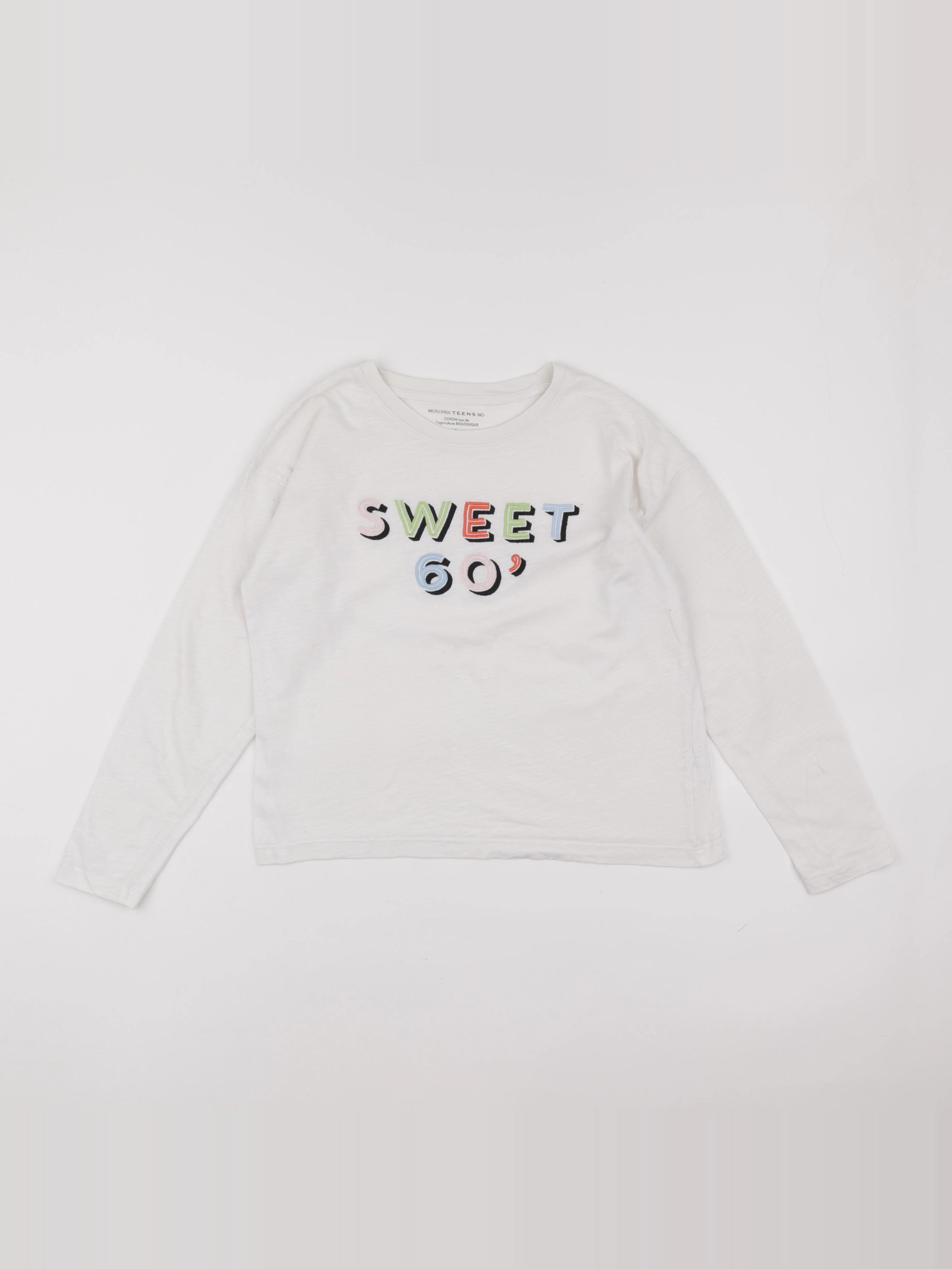 Monoprix - tee-shirt blanc - 12 ans