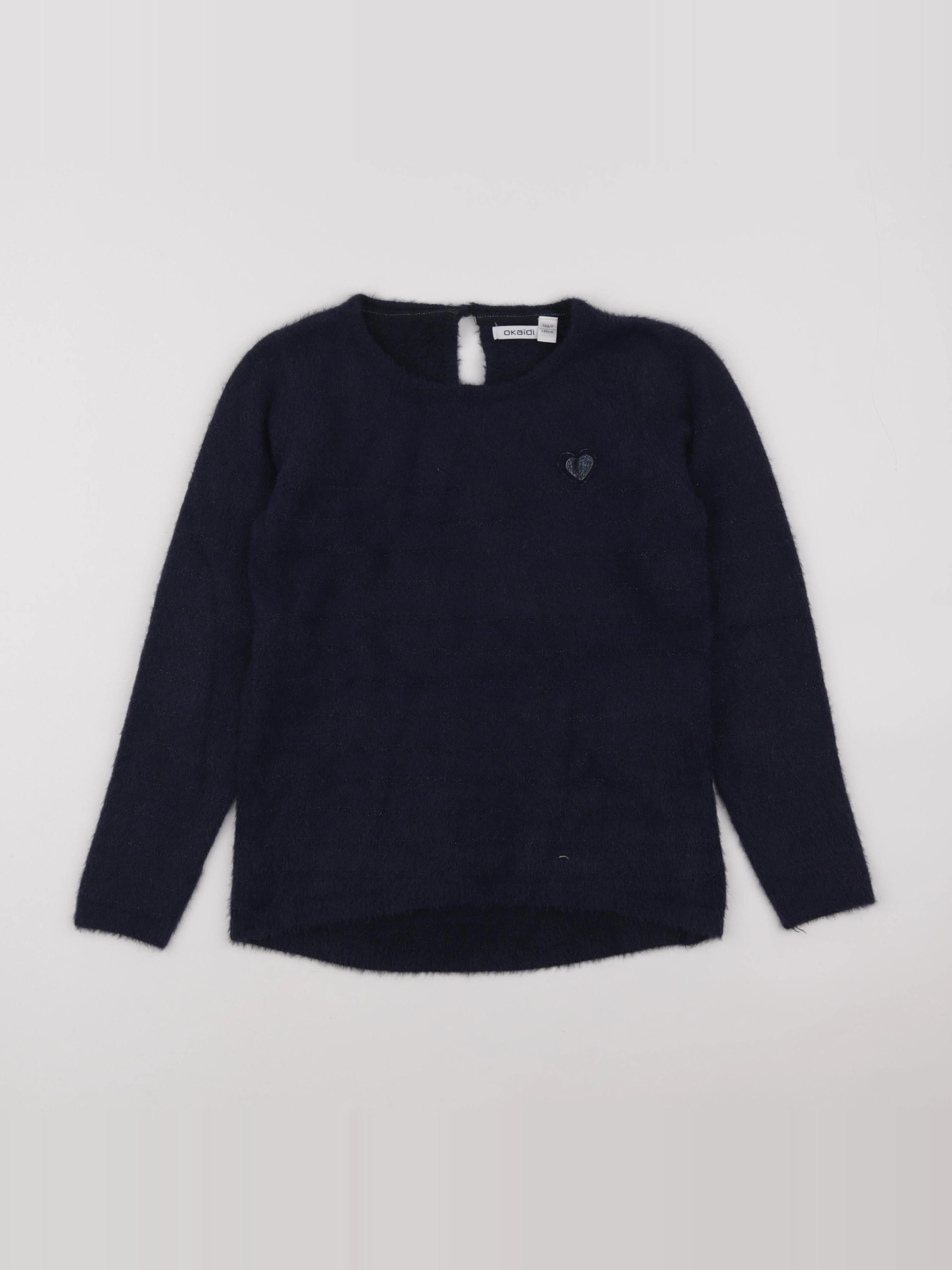 Okaidi - pull bleu - 10 ans