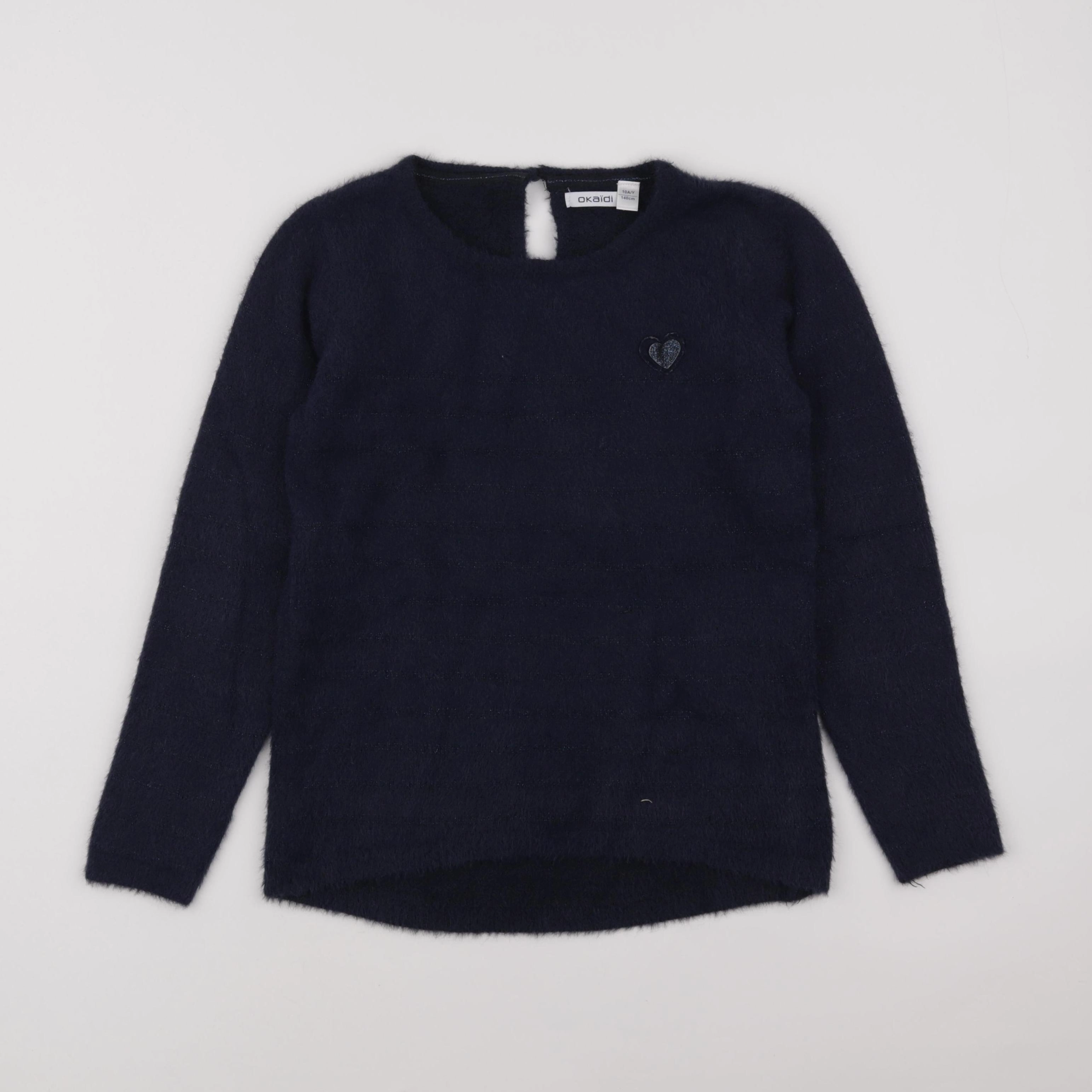 Okaidi - pull bleu - 10 ans