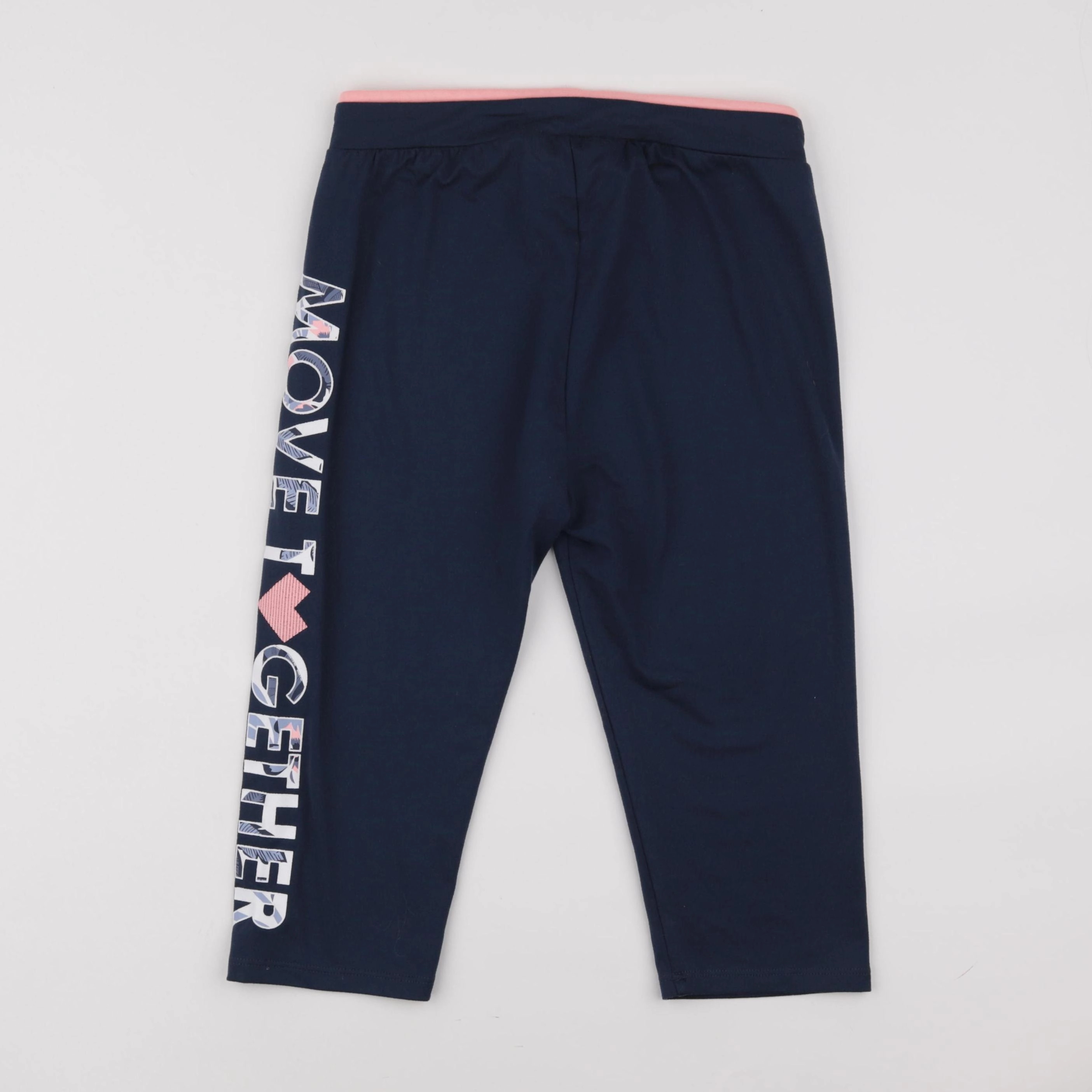 Vertbaudet - legging court bleu, rose - 12 ans