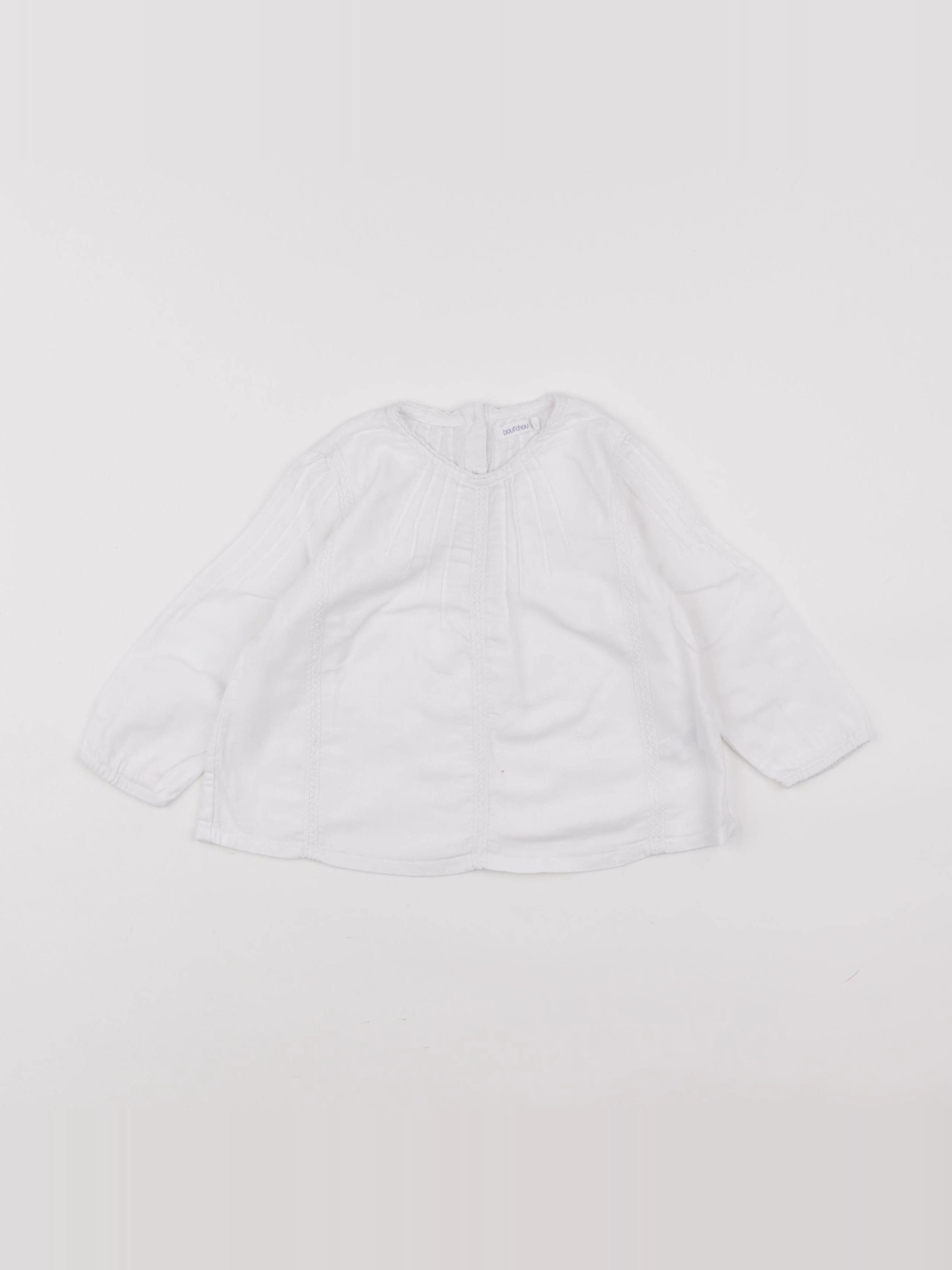 Boutchou - blouse blanc - 12 mois