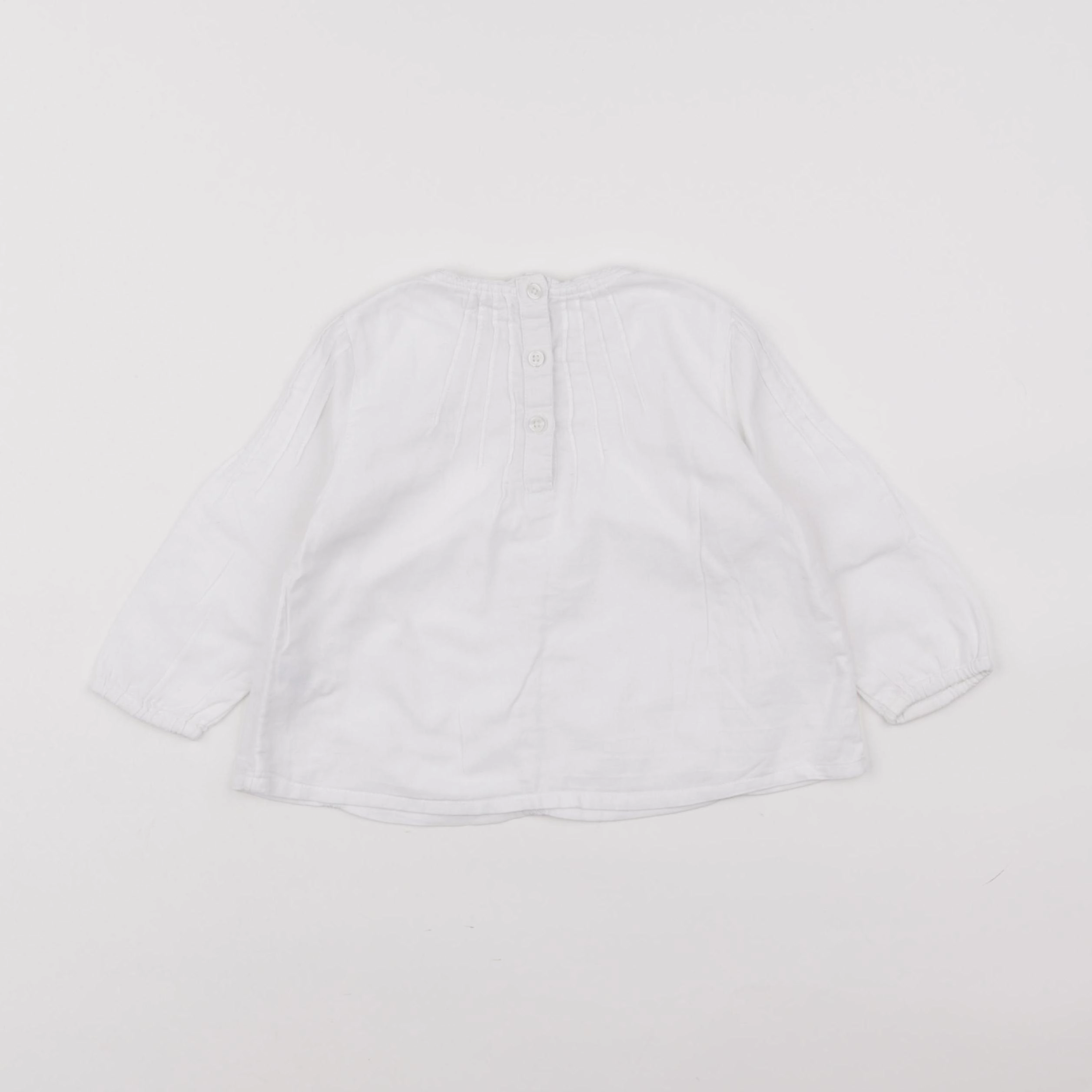 Boutchou - blouse blanc - 12 mois