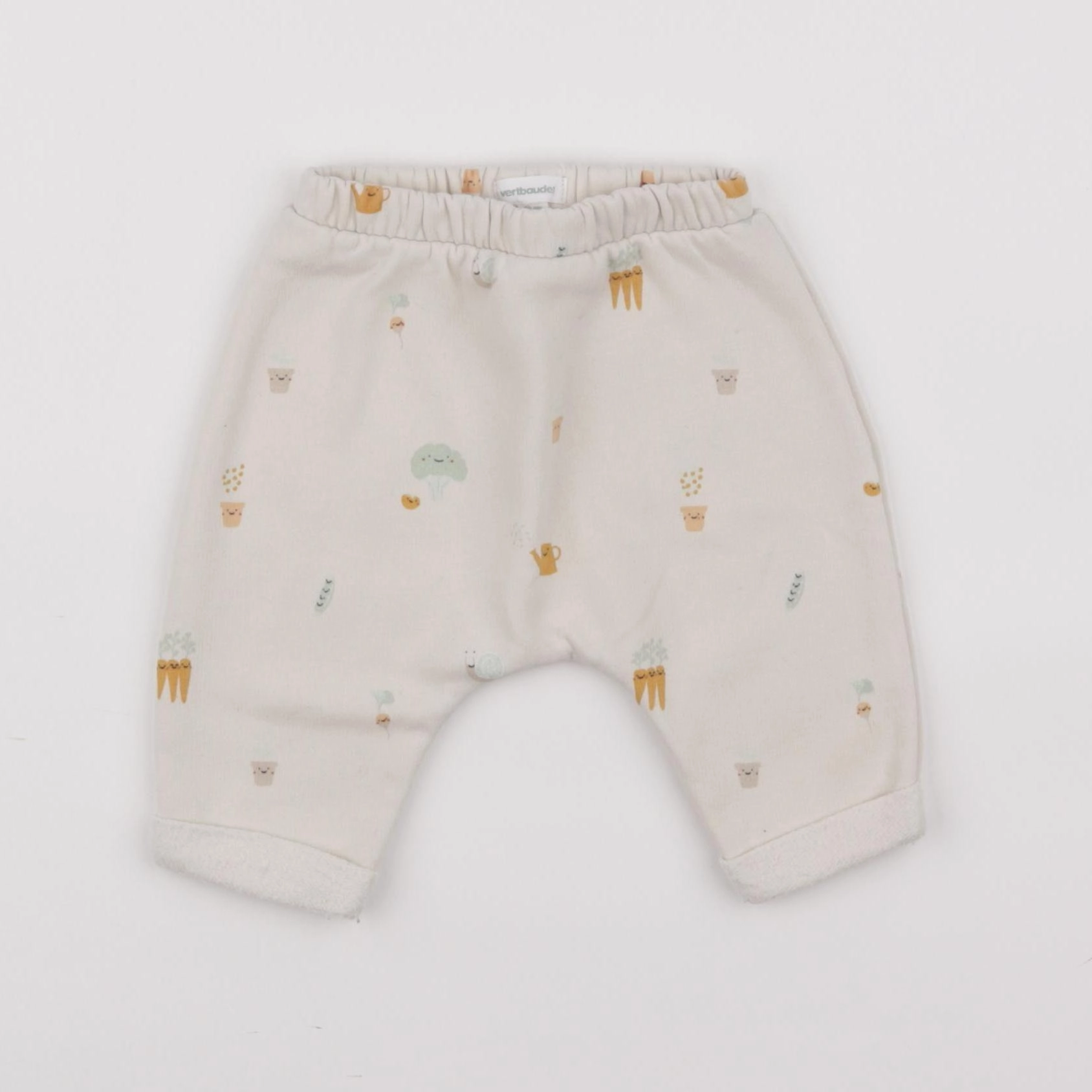 Vertbaudet - sarouel beige - 3 mois