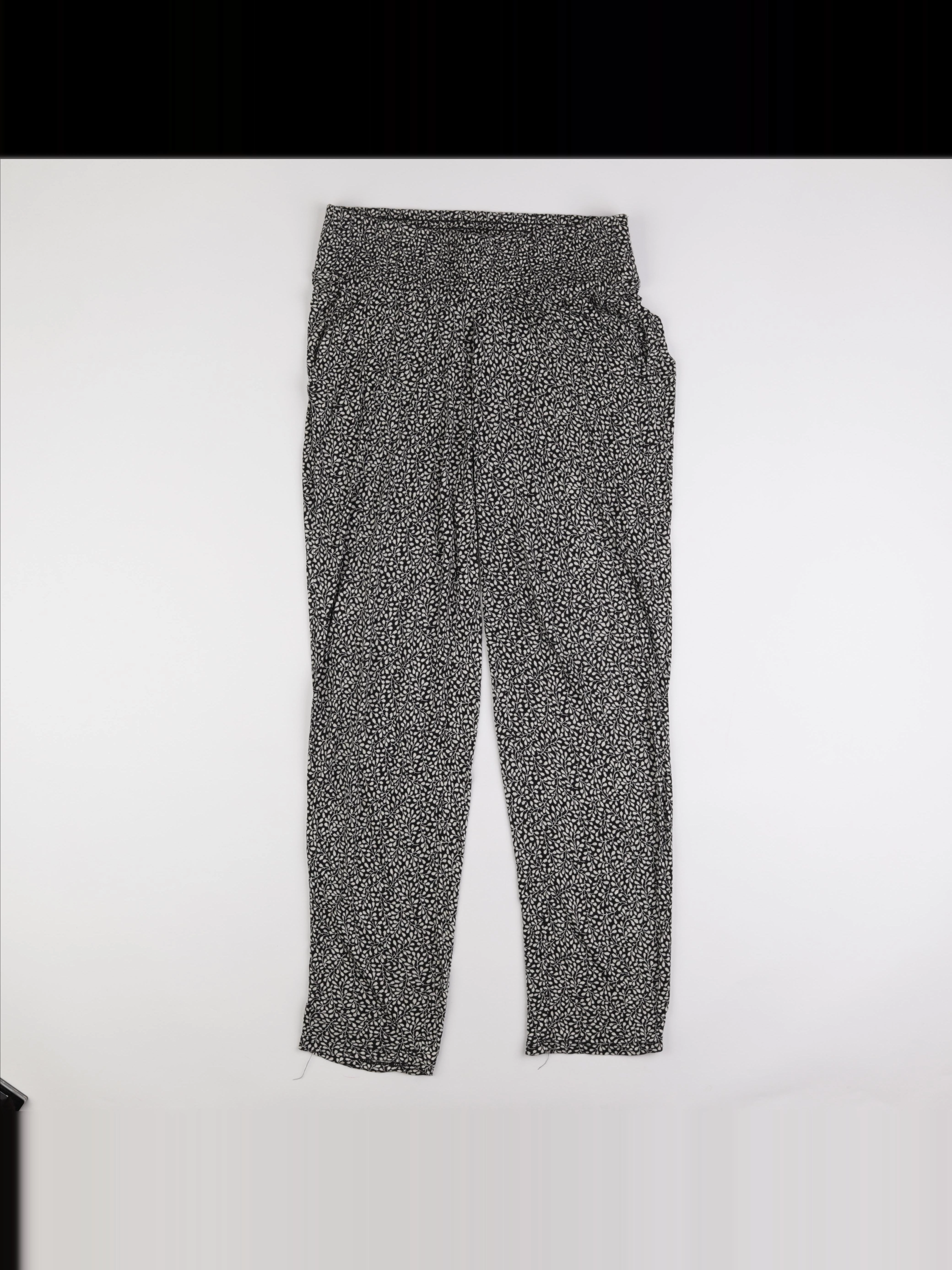 H&M - pantalon grossesse noir, beige - m