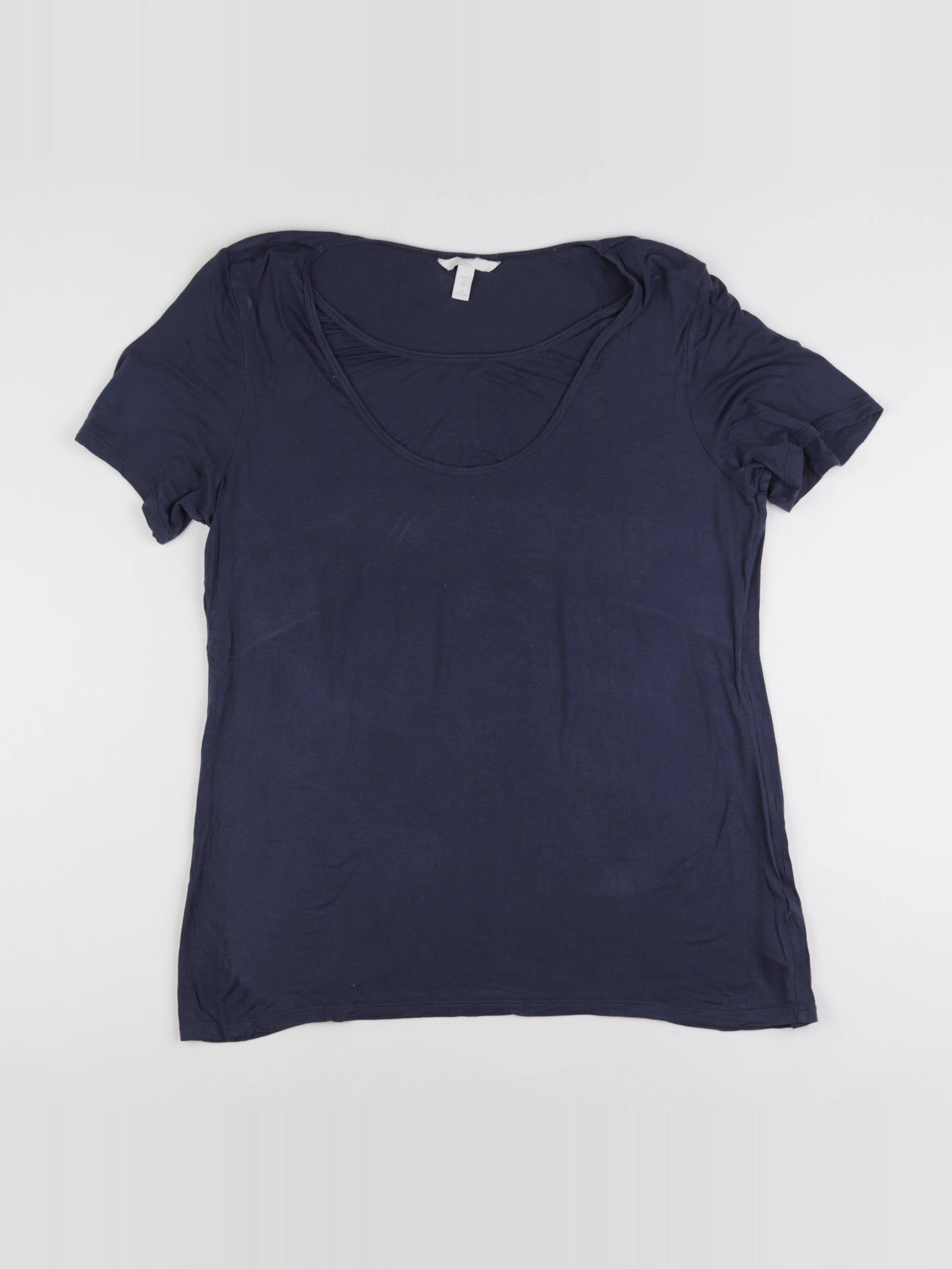 H&M - tee-shirt grossesse bleu - m