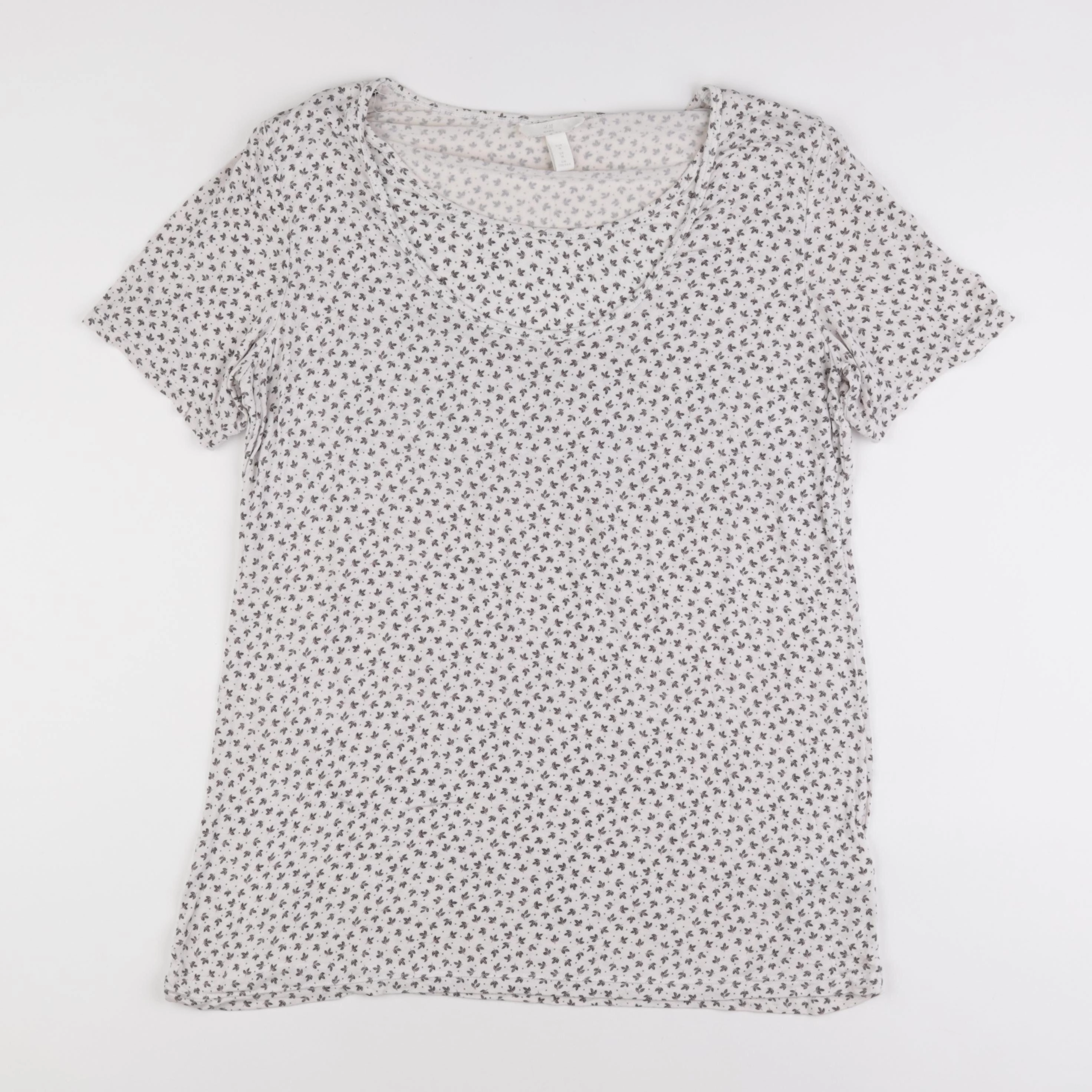 H&M - tee-shirt grossesse beige, gris - m