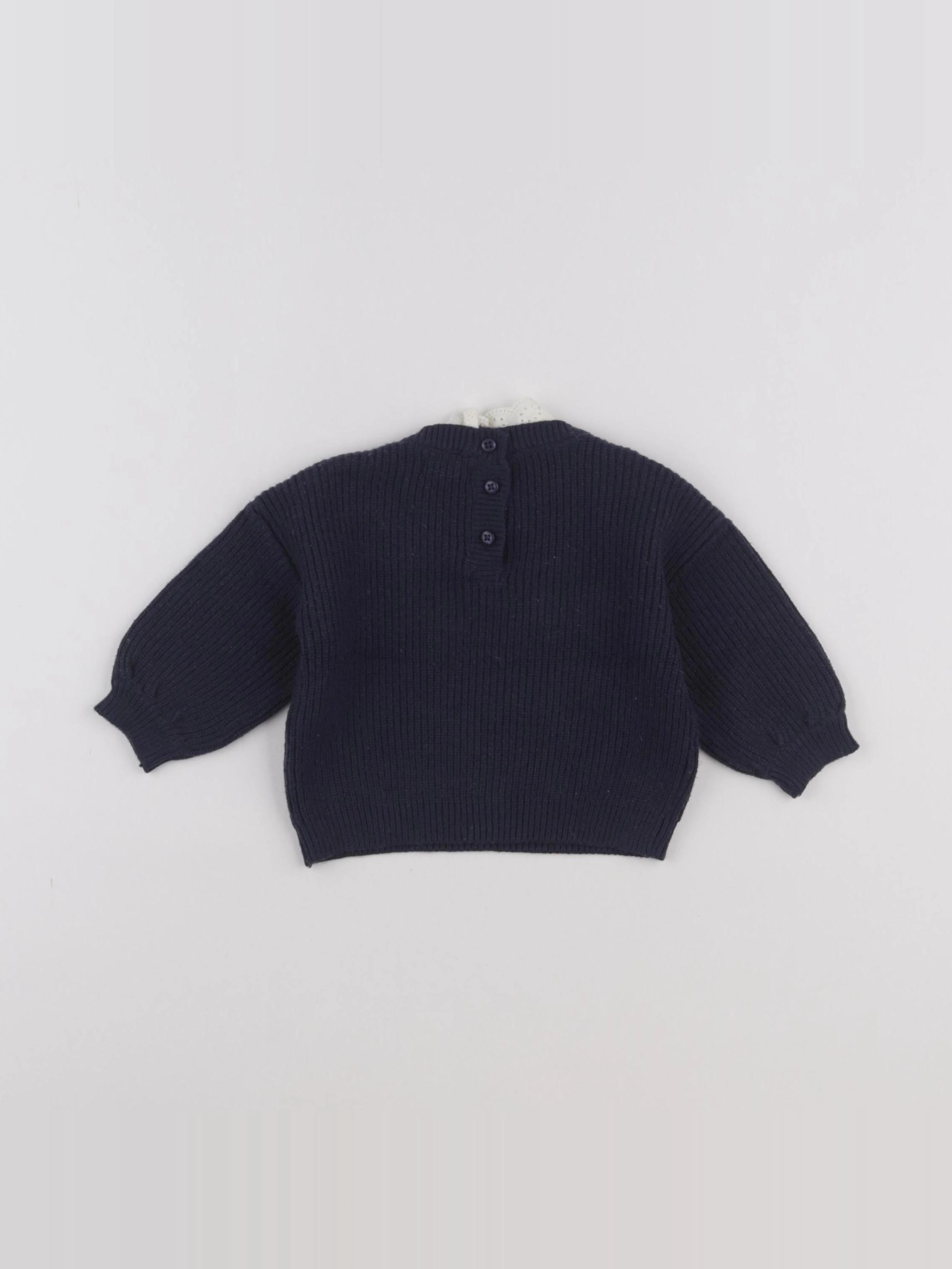 Vertbaudet - pull bleu - 3 mois