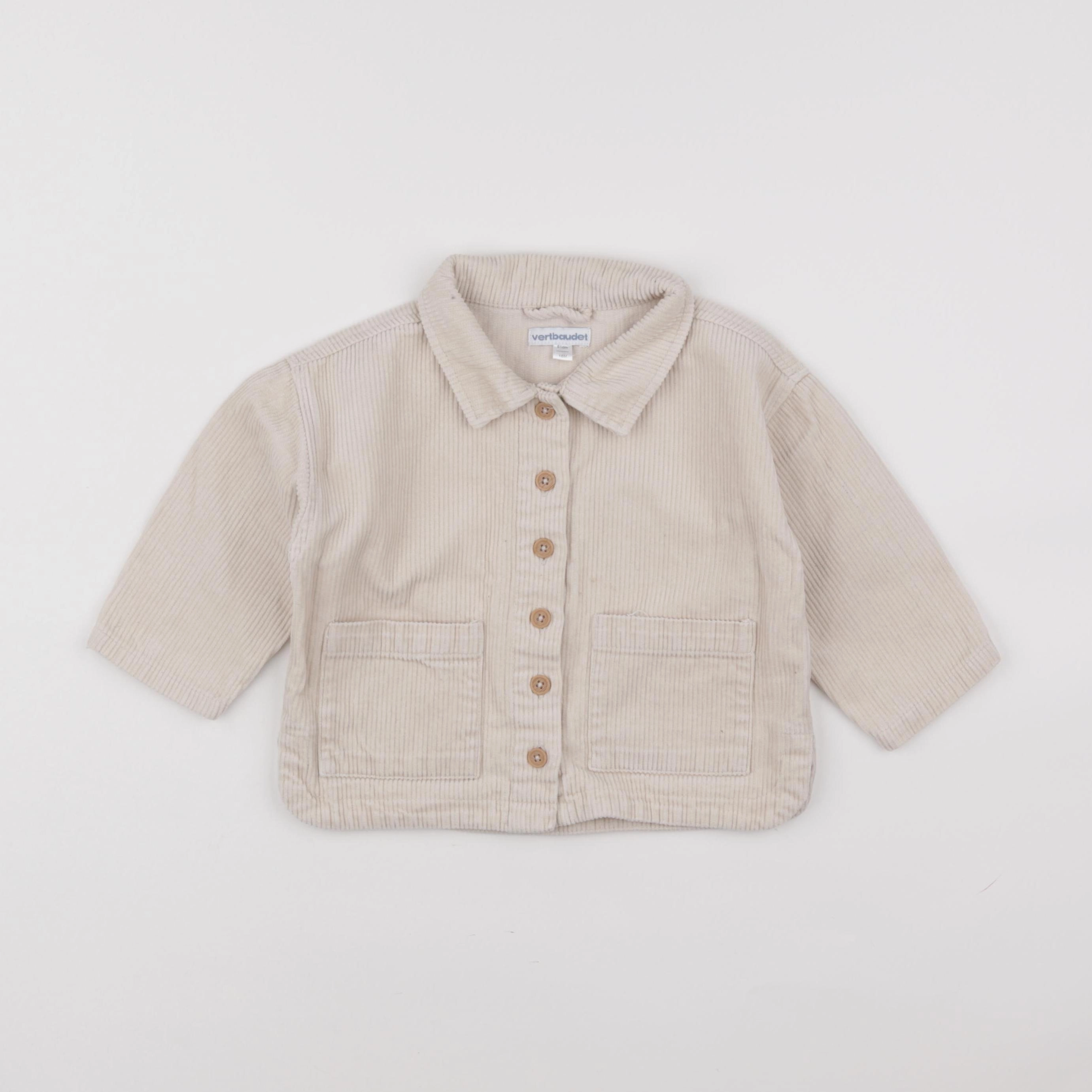 Vertbaudet - chemise beige - 18 mois