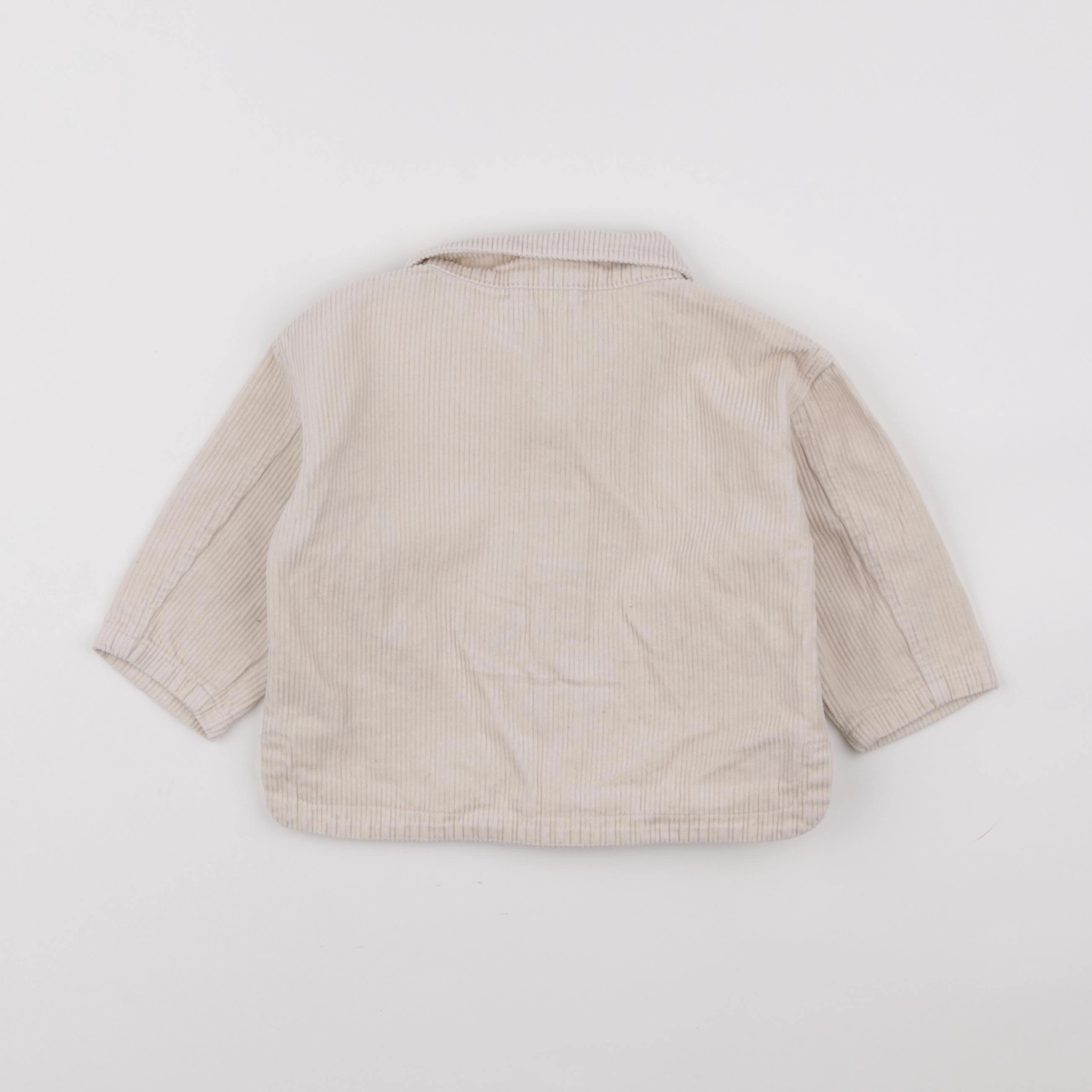 Vertbaudet - chemise beige - 18 mois