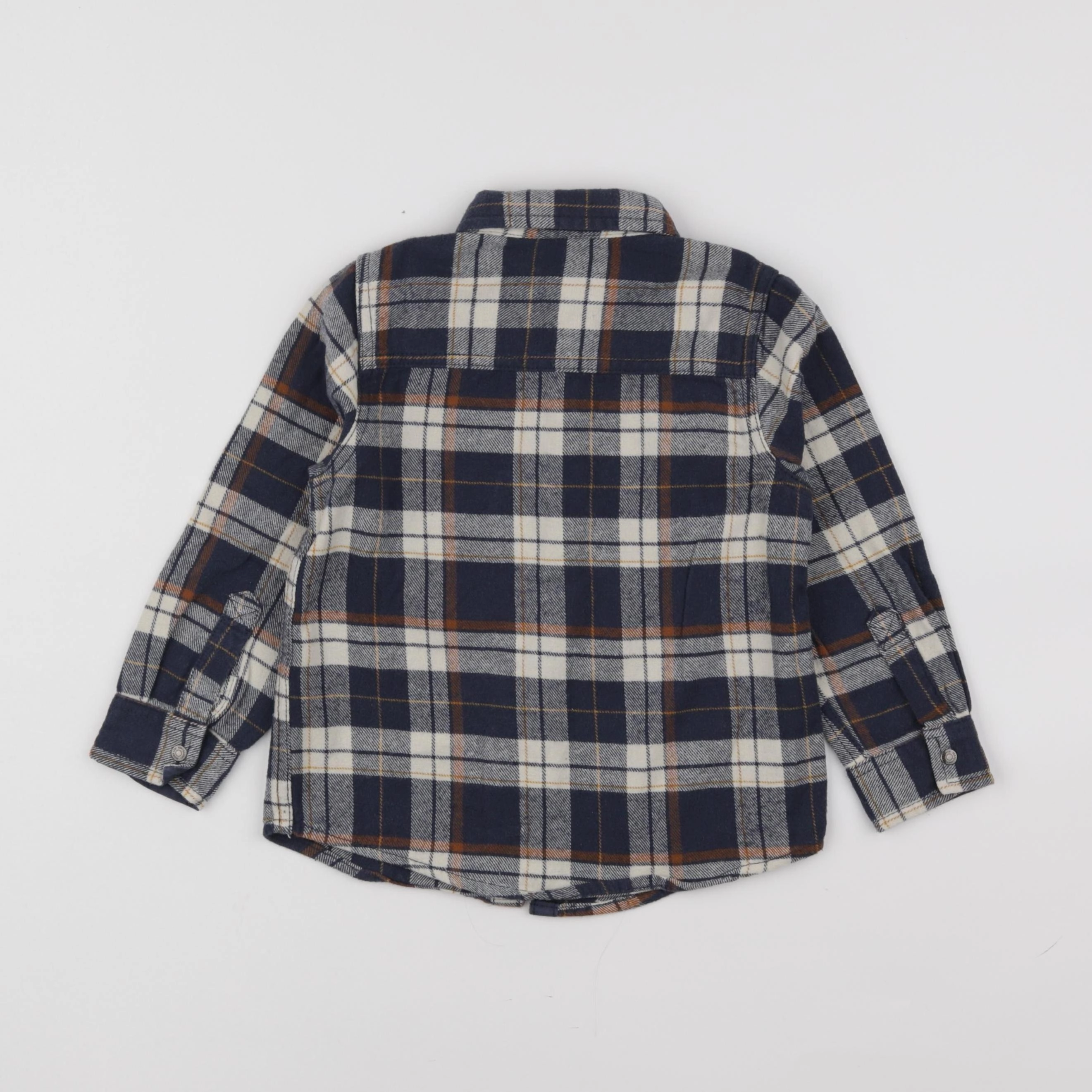 Vertbaudet - chemise bleu, beige - 4 ans