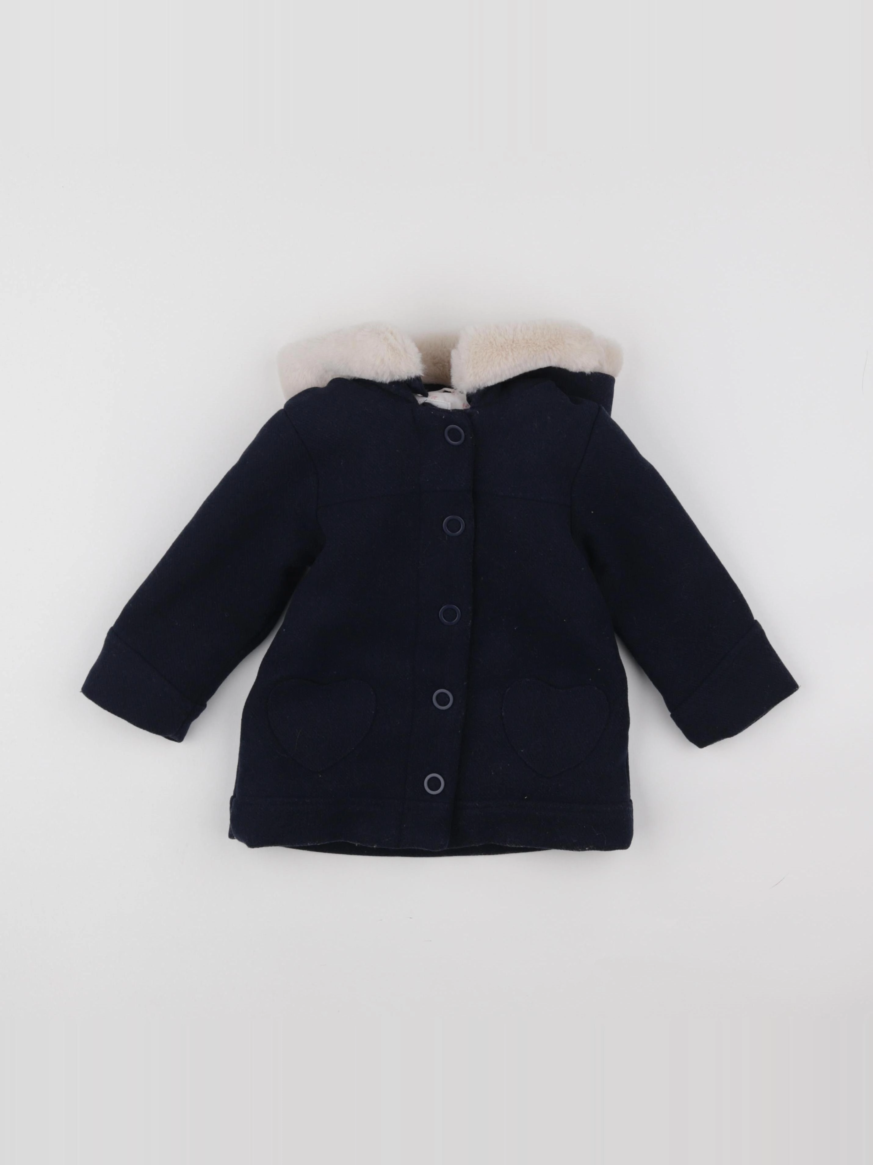 Vertbaudet - manteau bleu - 18 mois