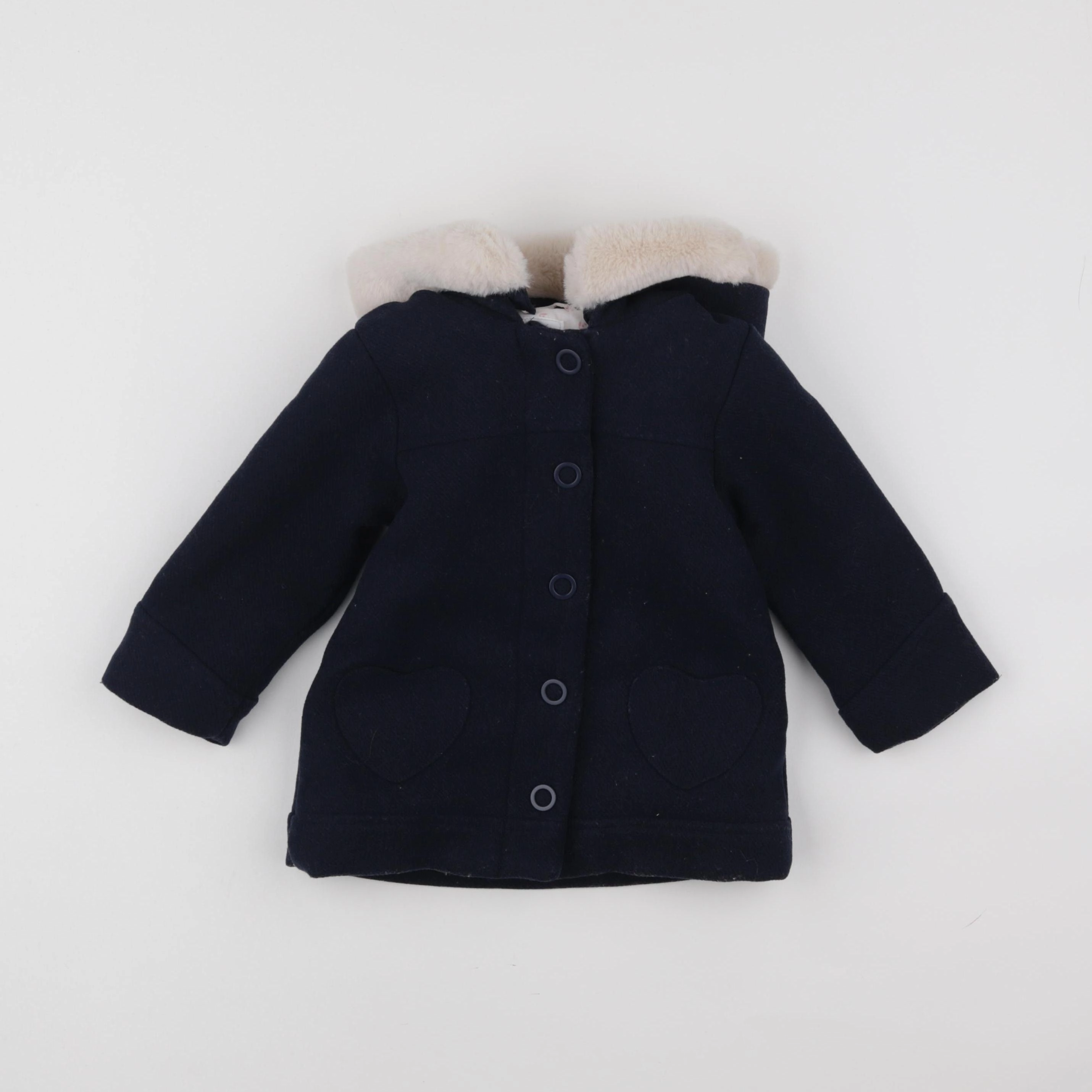Vertbaudet - manteau bleu - 18 mois