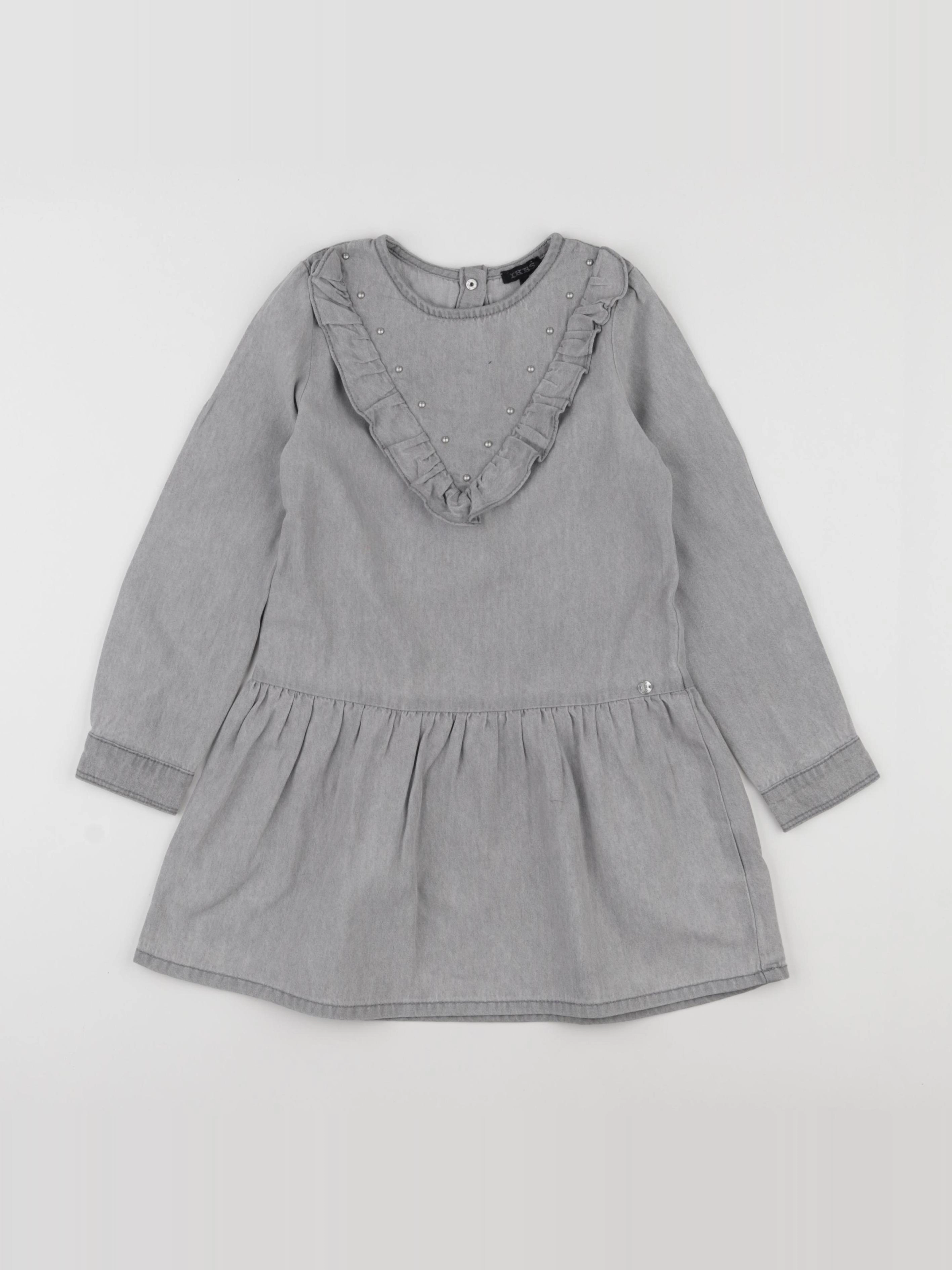 IKKS - robe gris - 5 ans