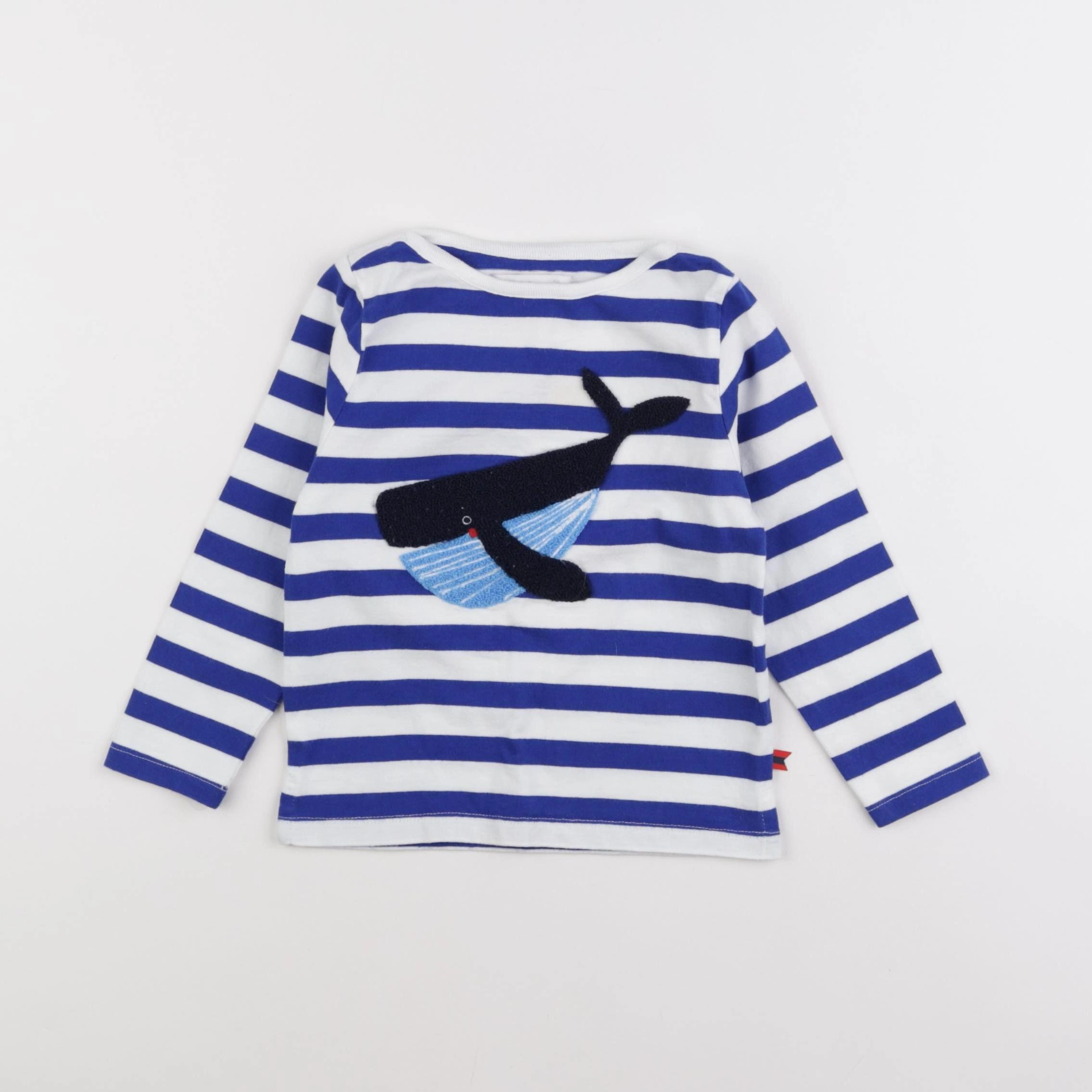 Cadet Rousselle - tee-shirt bleu, blanc - 2 ans