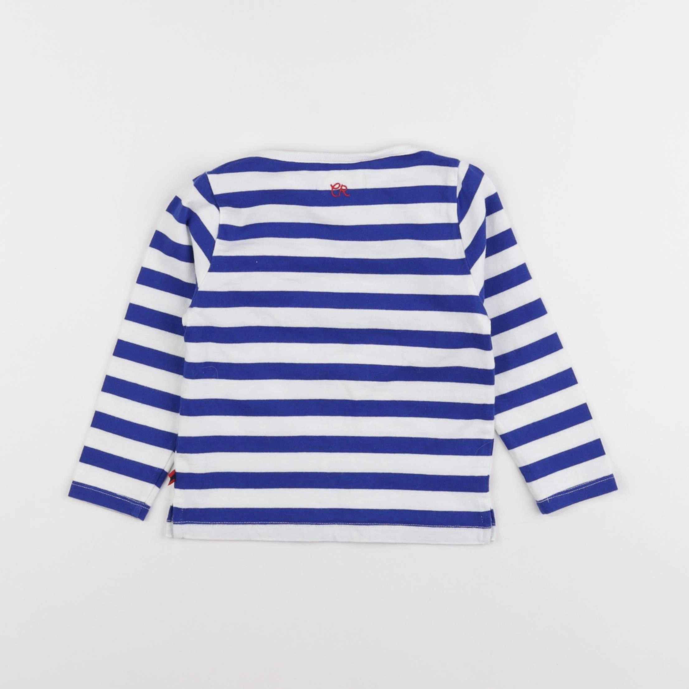 Cadet Rousselle - tee-shirt bleu, blanc - 2 ans