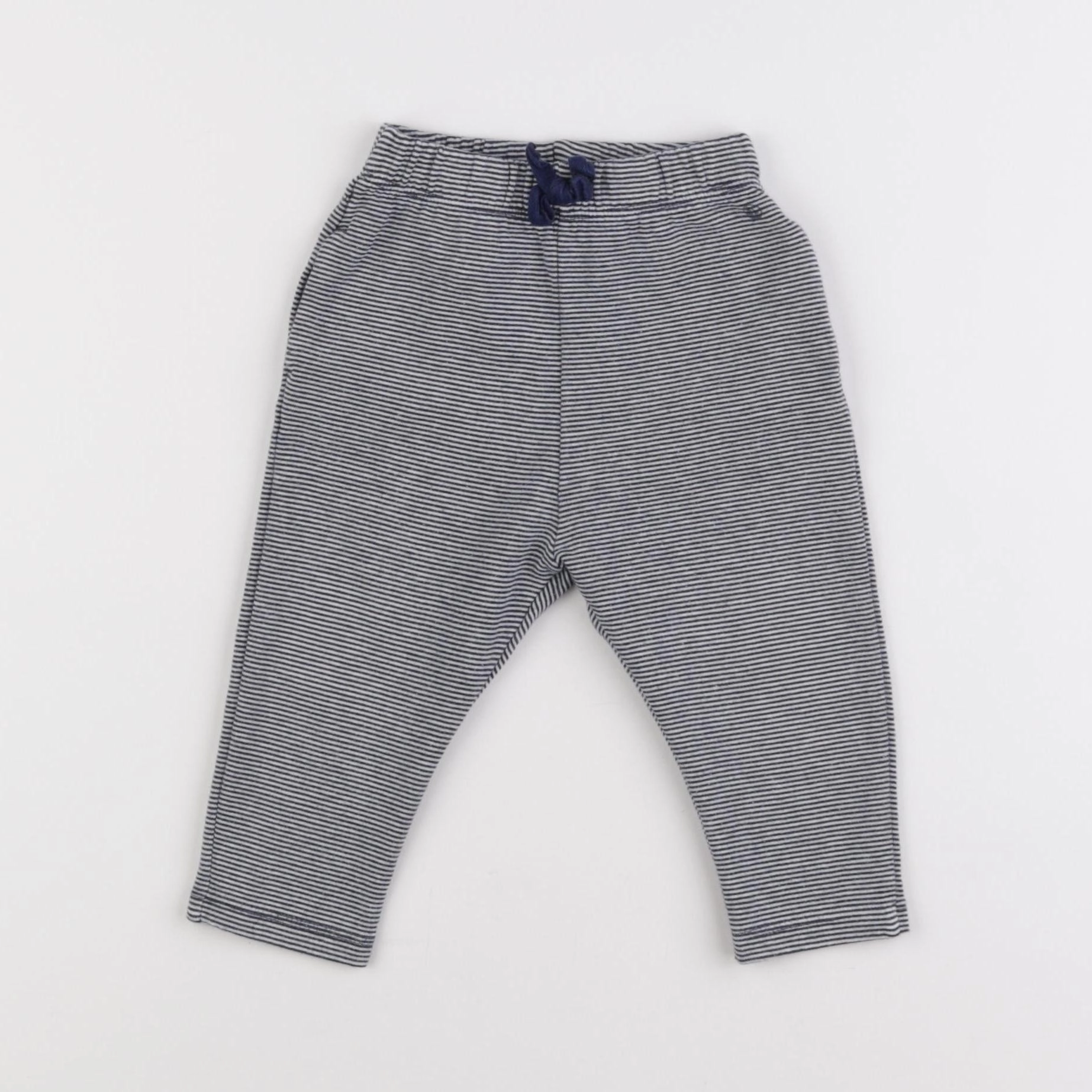 Petit Bateau - jogging bleu, blanc - 12 mois