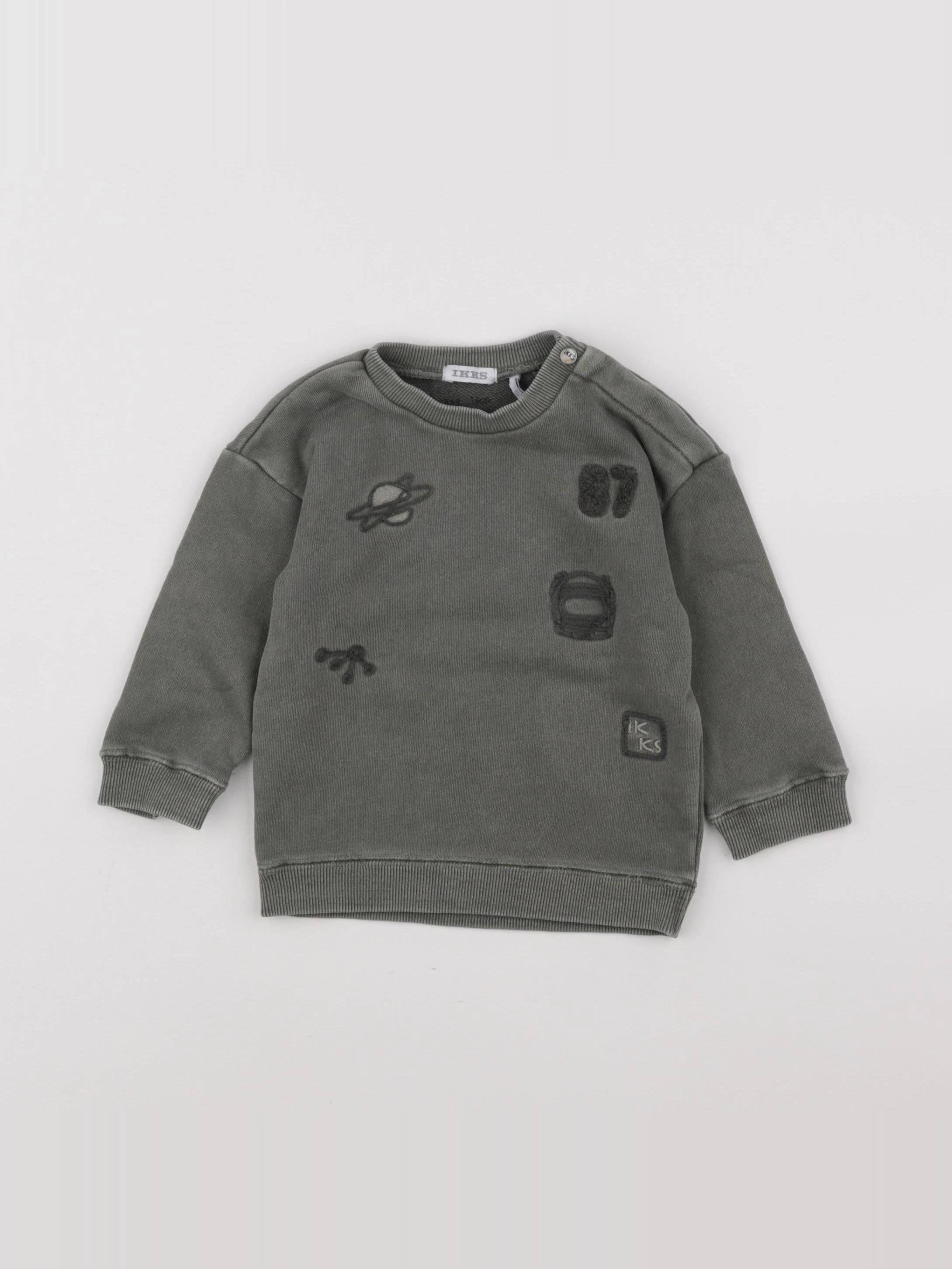 IKKS - sweat vert - 12 mois