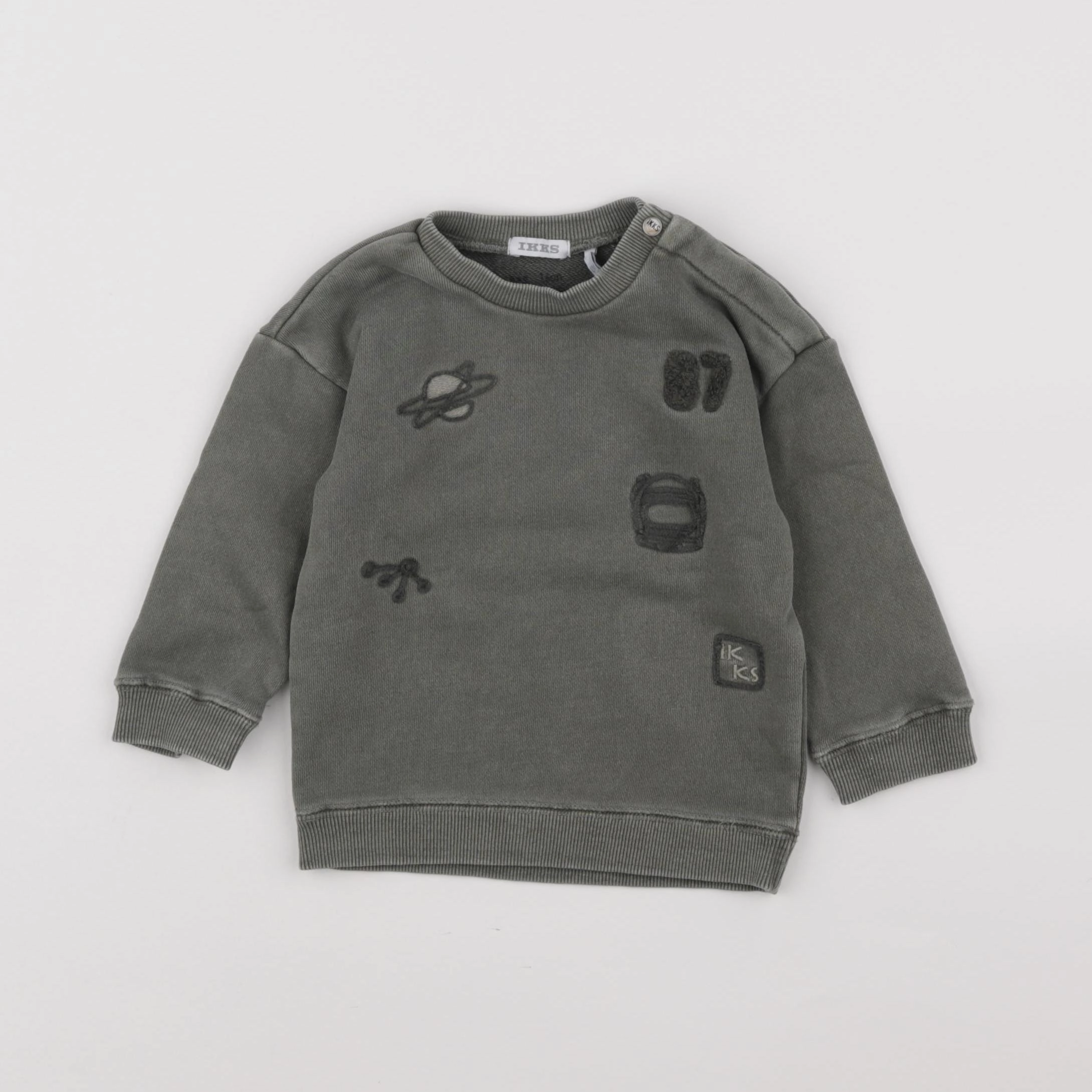 IKKS - sweat vert - 12 mois