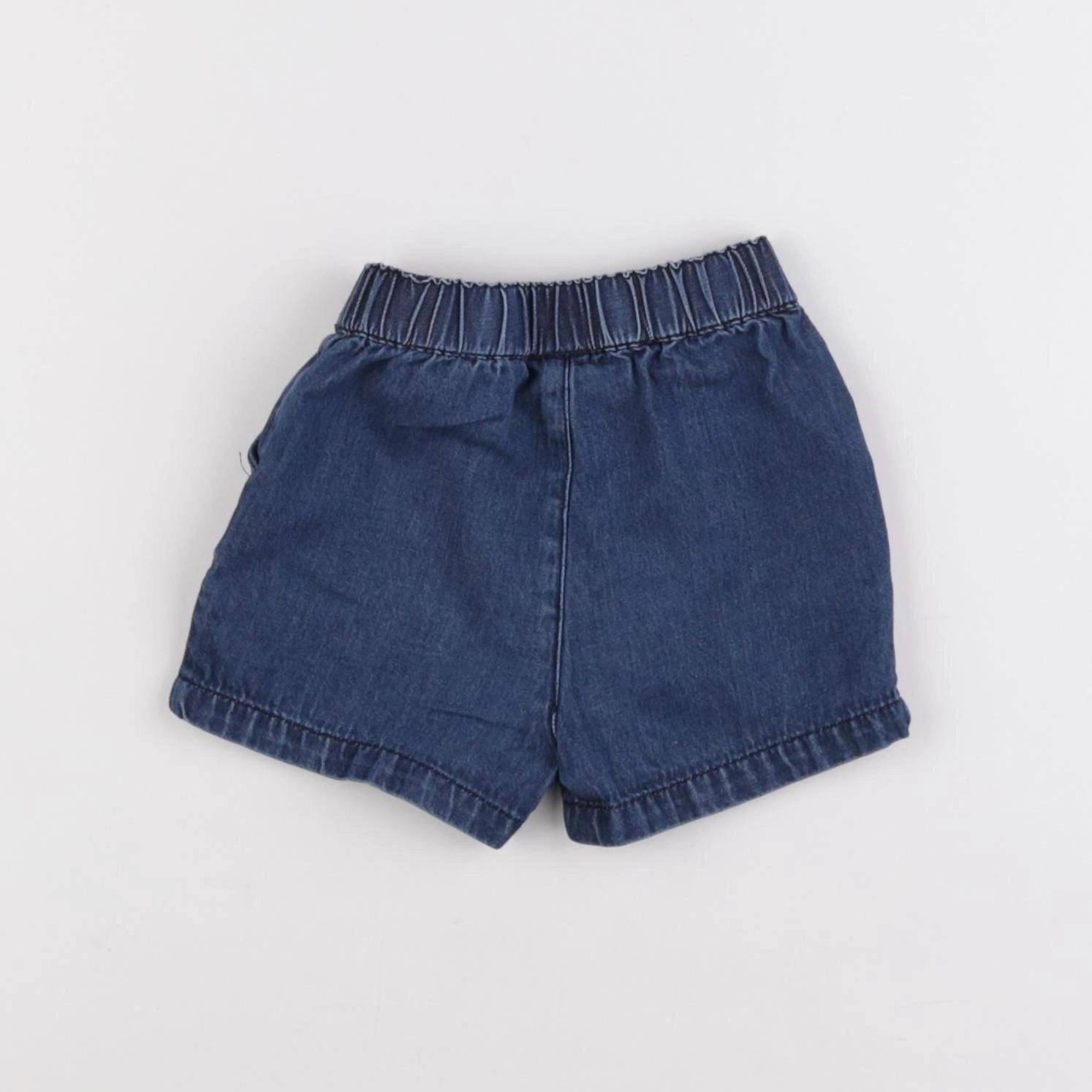 Petit Bateau - short bleu - 12 mois