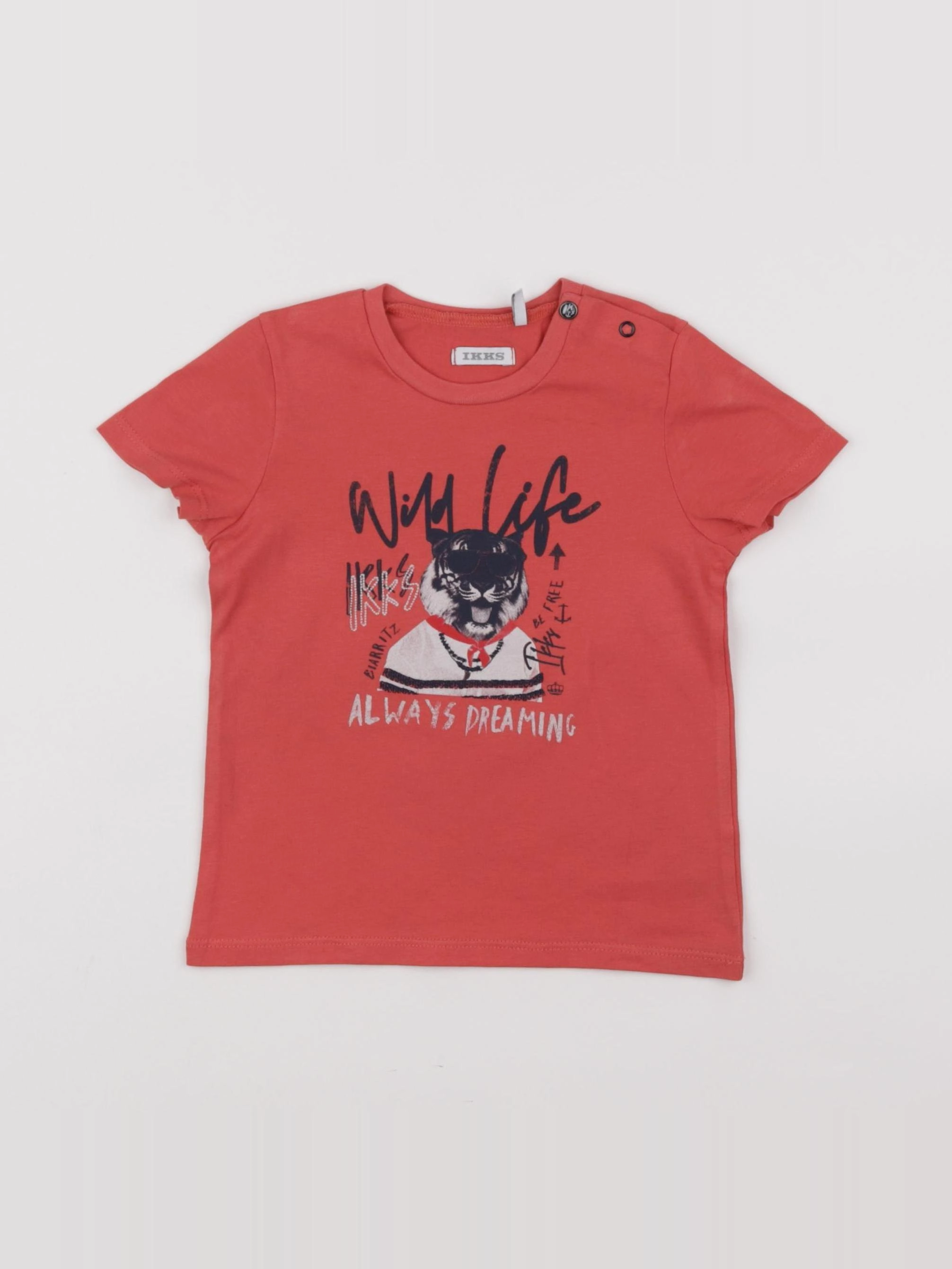 IKKS - tee-shirt rouge - 18 mois