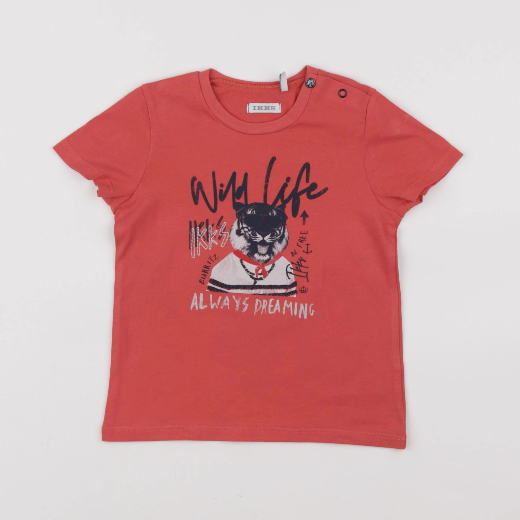 IKKS - tee-shirt rouge - 18 mois