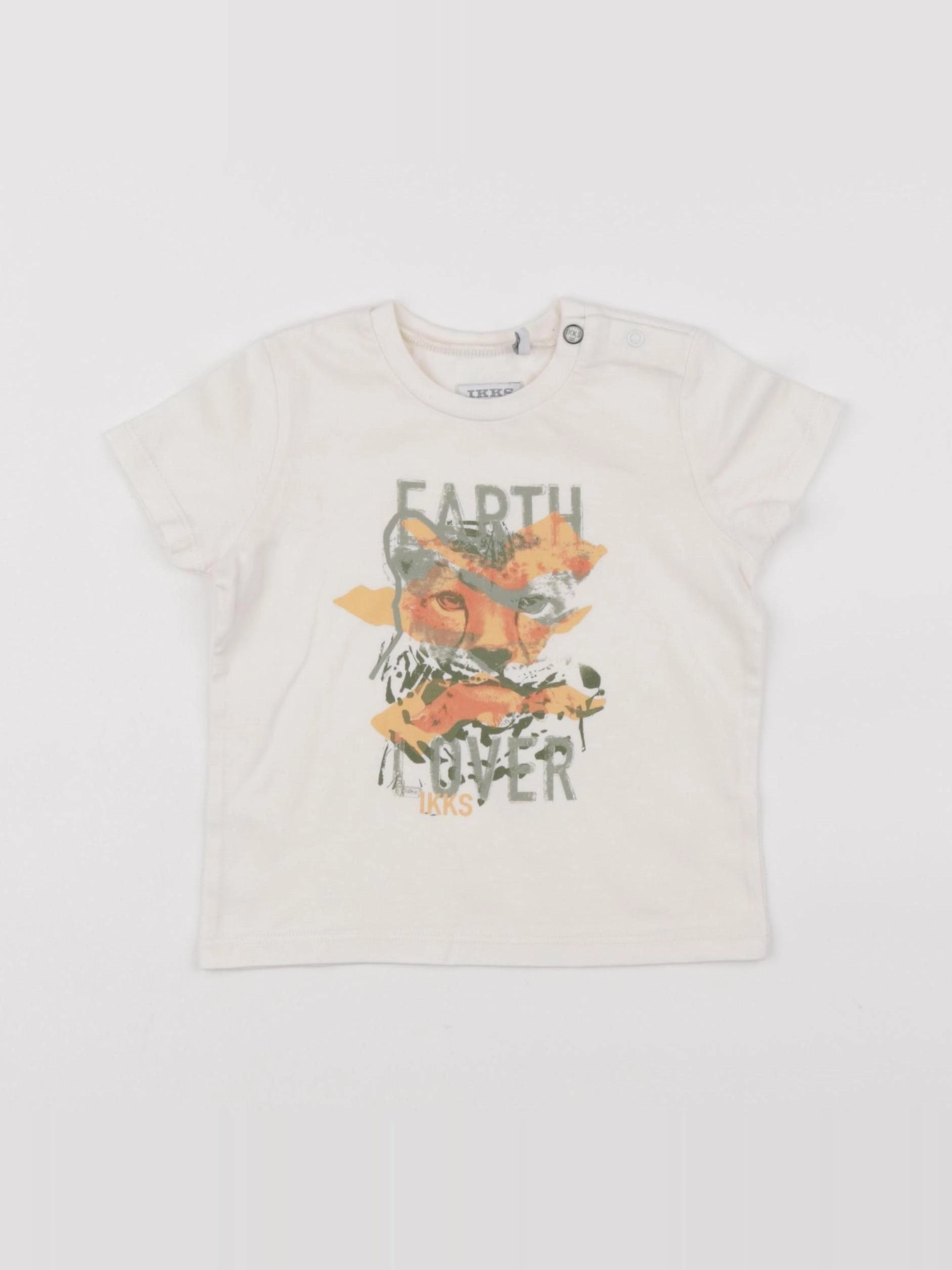 IKKS - tee-shirt beige - 12 mois