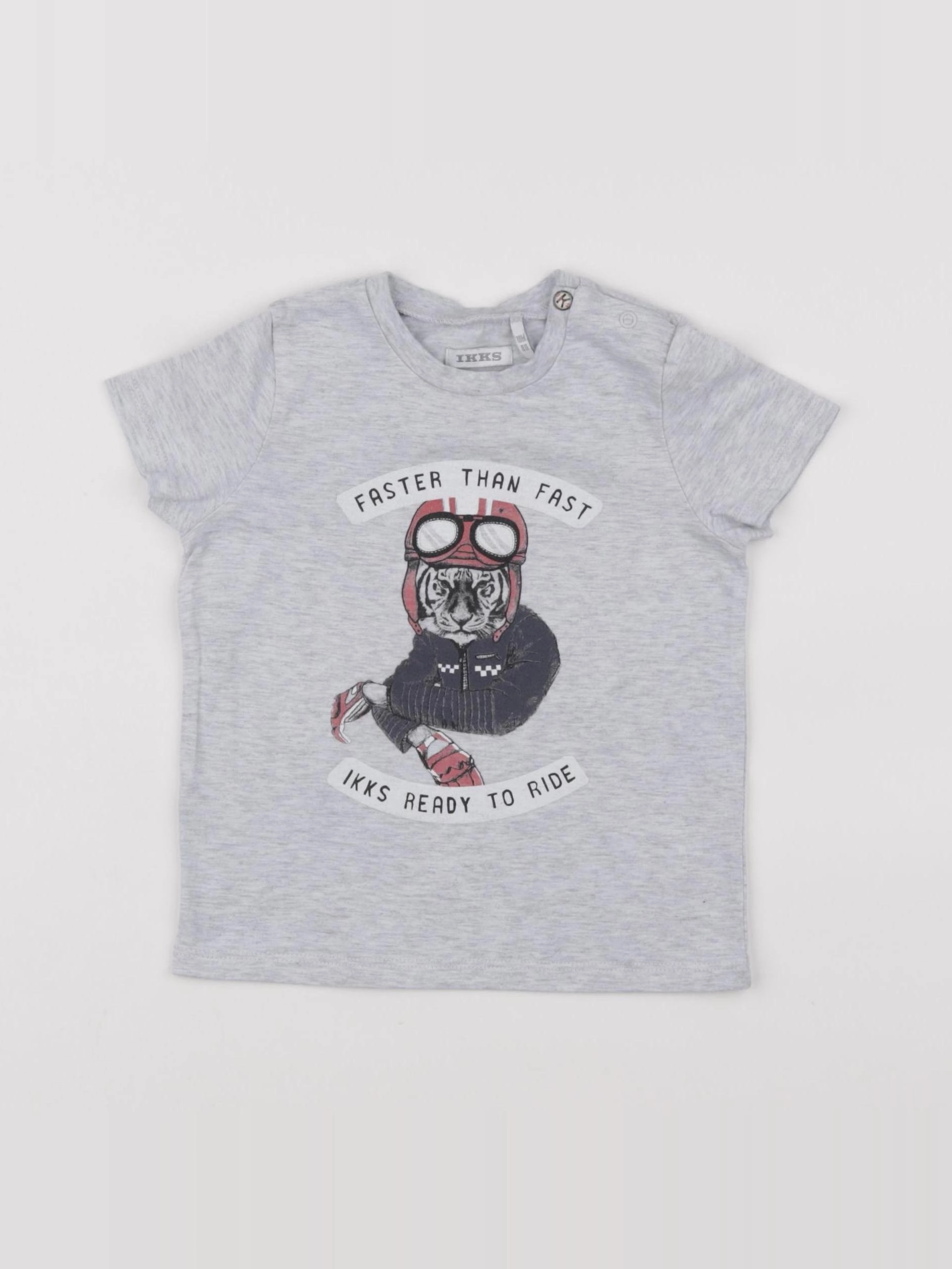 IKKS - tee-shirt gris - 18 mois