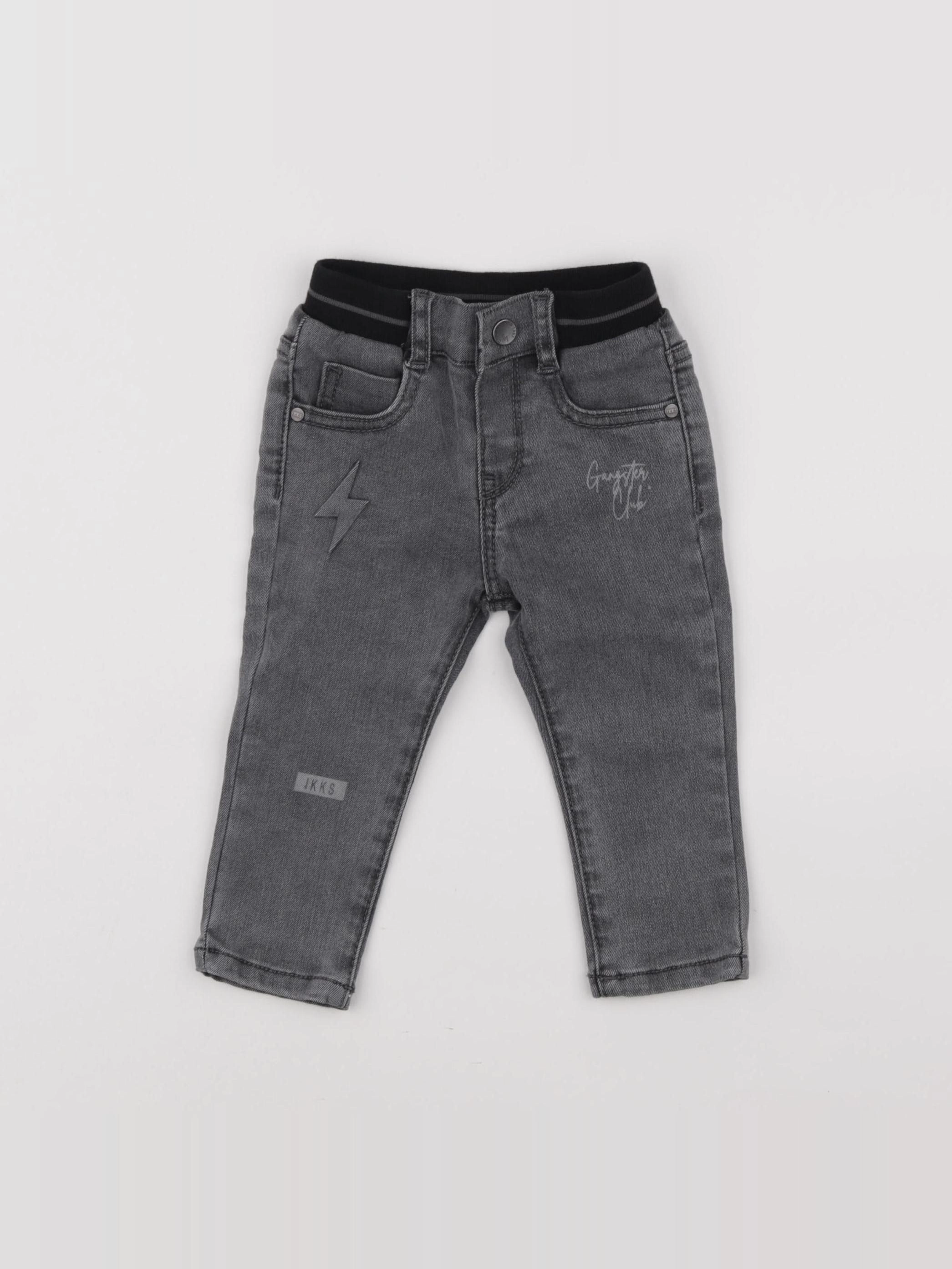 IKKS - jean gris - 12 mois