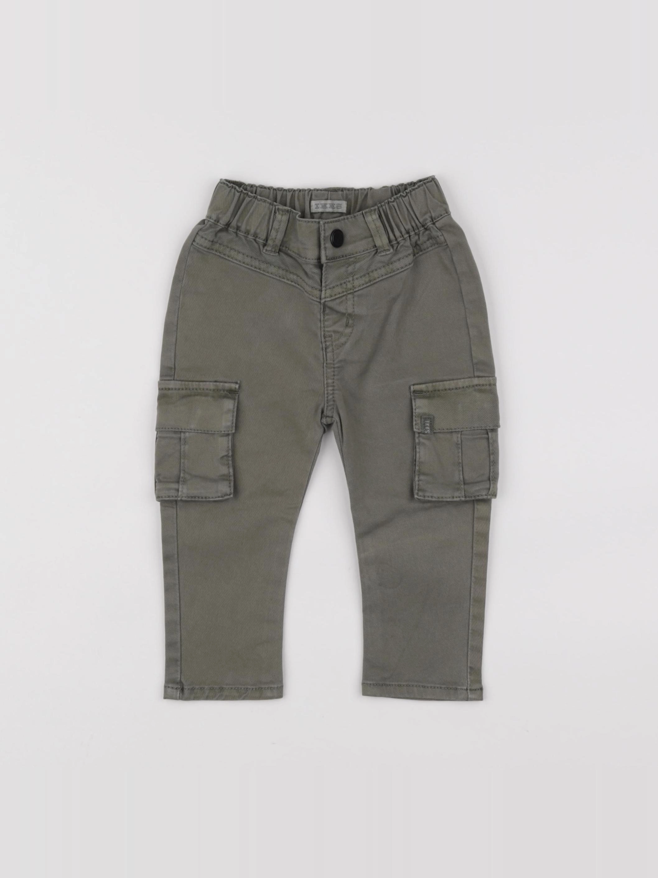 IKKS - pantalon vert - 12 mois