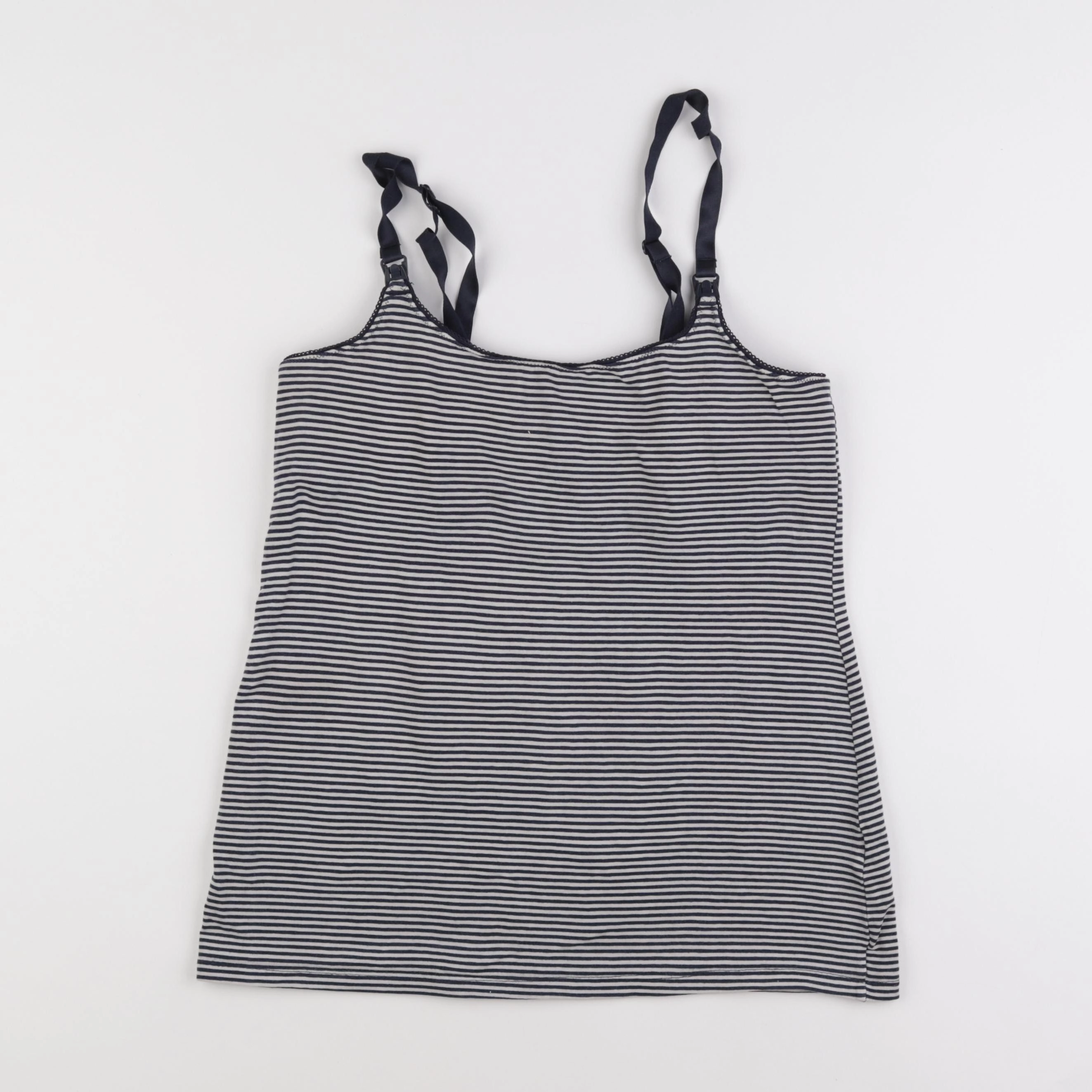 H&M - débardeur allaitement bleu, blanc - m