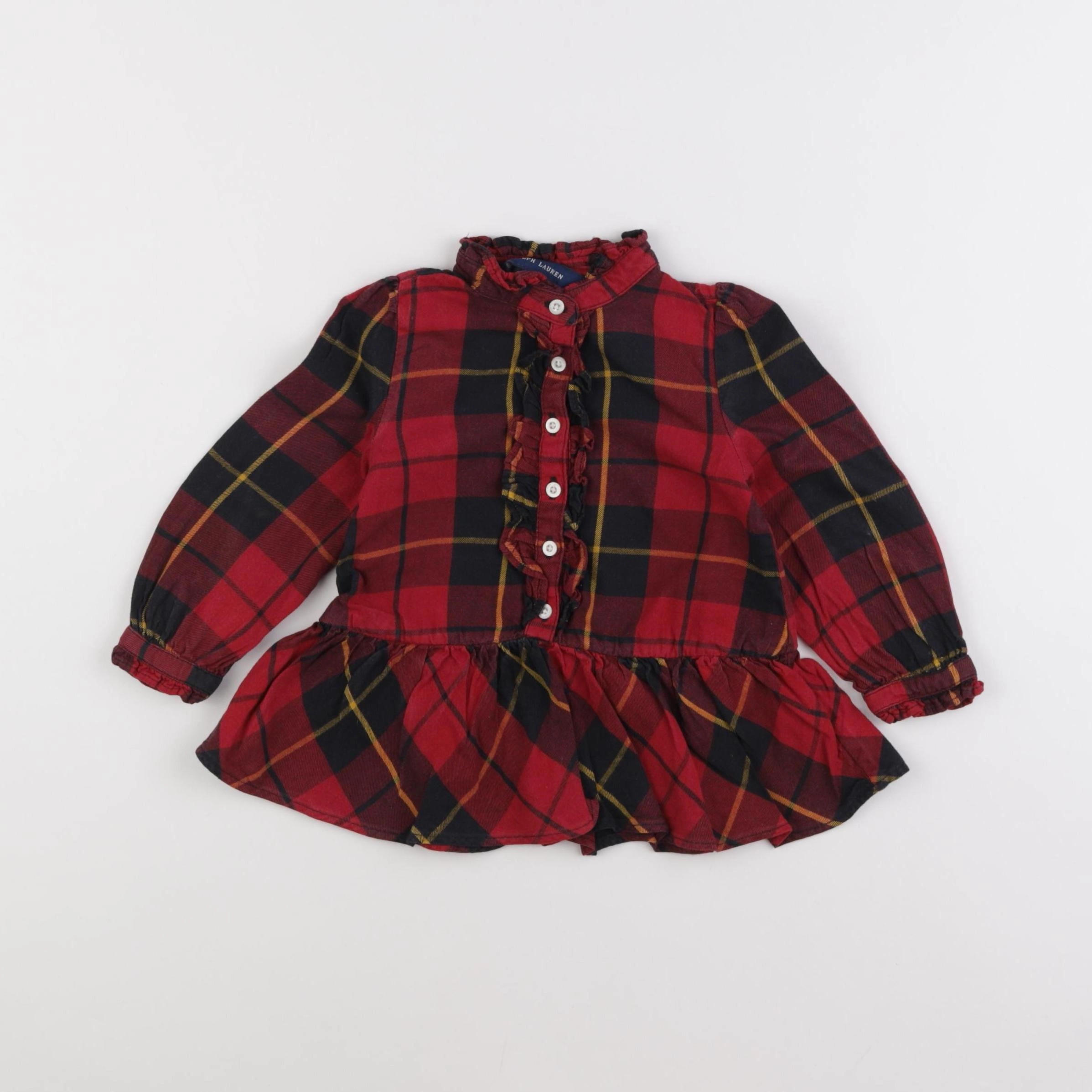 Ralph Lauren - blouse rouge - 18 mois