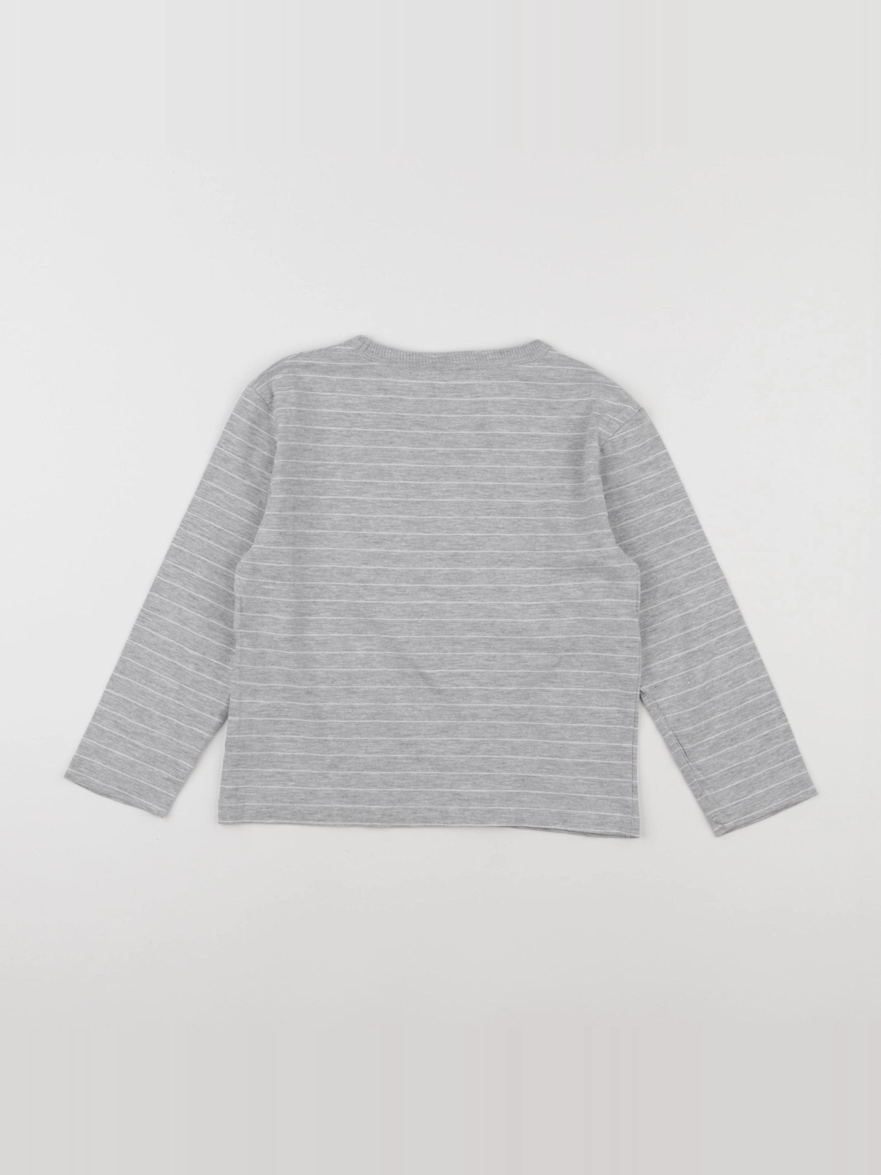 Monoprix - tee-shirt gris - 5 ans