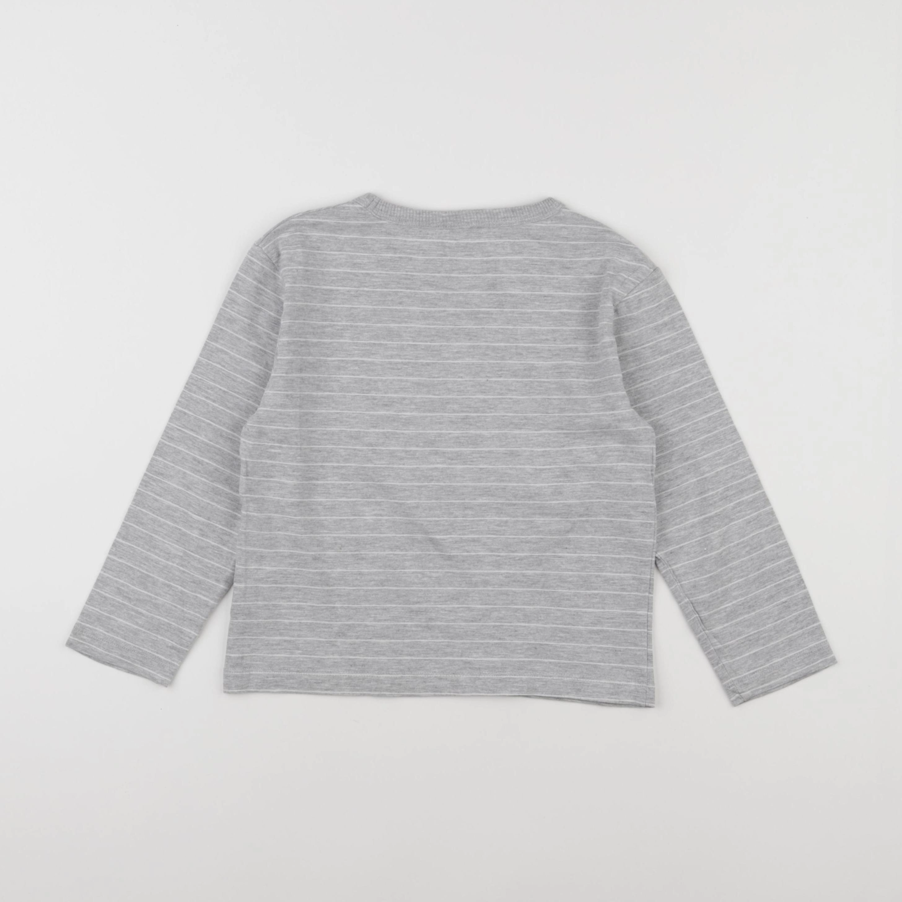 Monoprix - tee-shirt gris - 5 ans