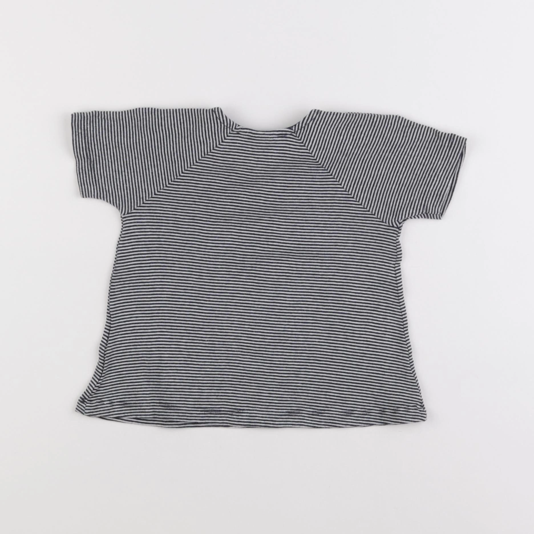 Petit Bateau - tee-shirt bleu - 18 mois