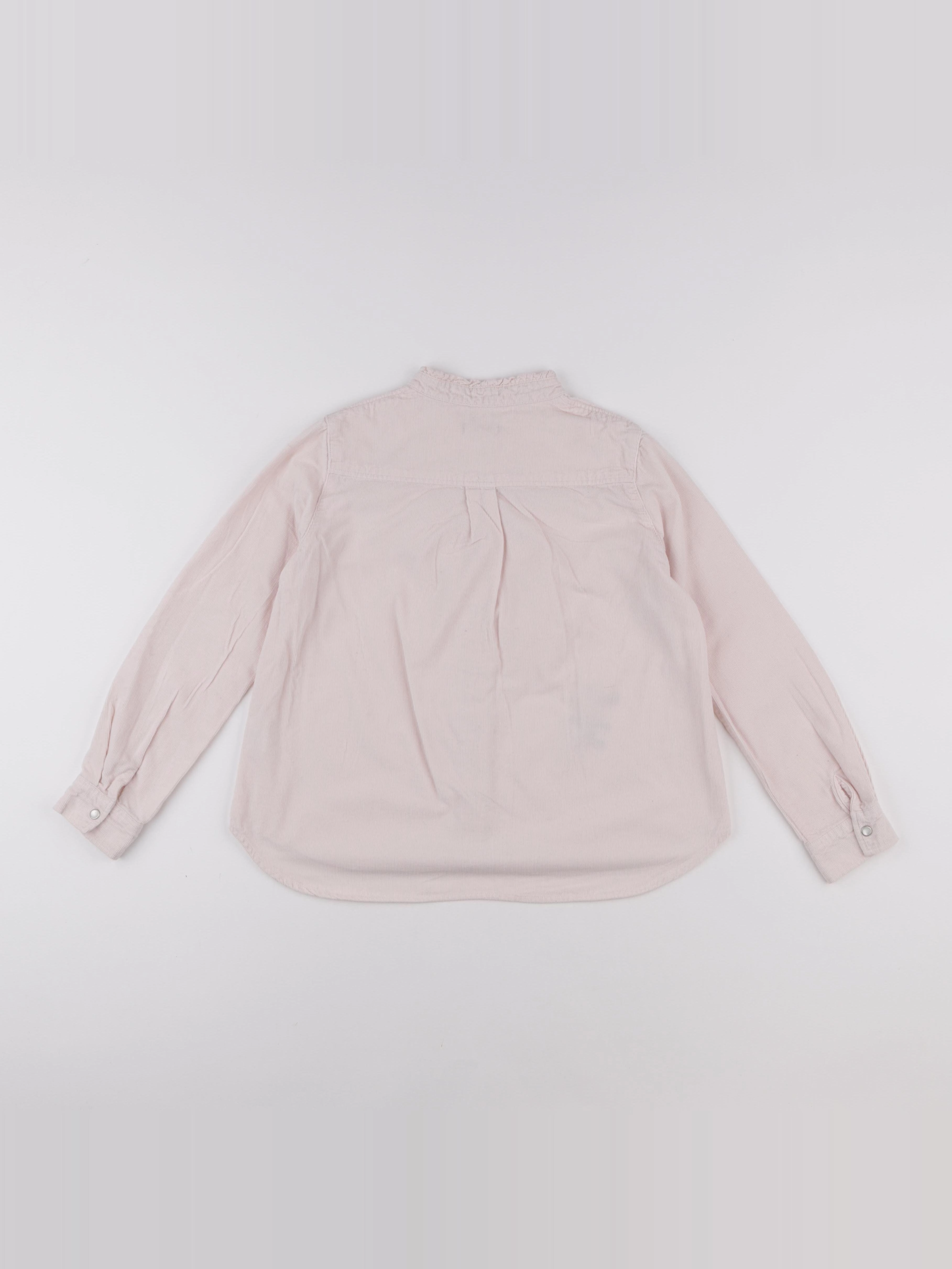 IKKS - blouse velours rose - 10 ans