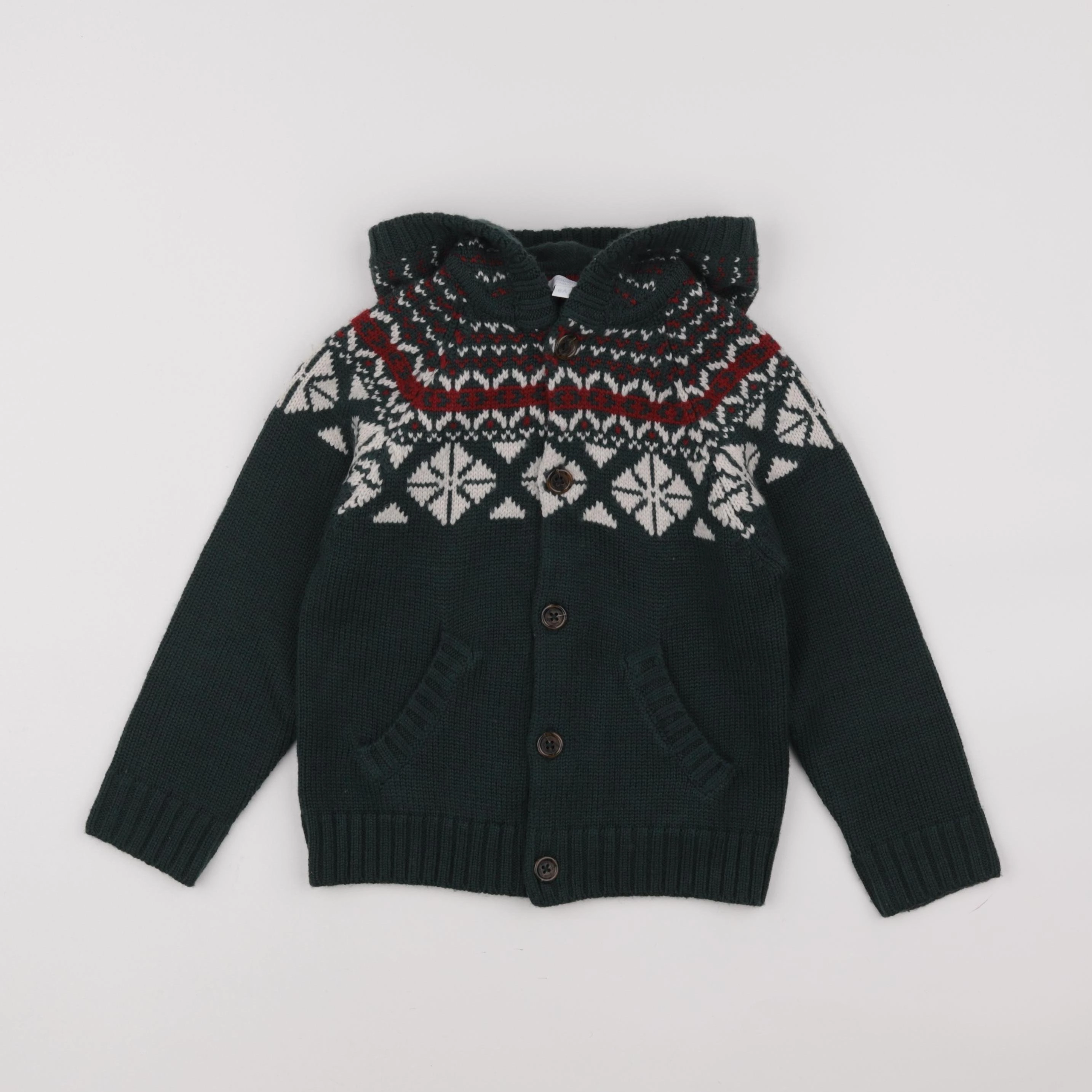 Jacadi - gilet vert - 6 ans